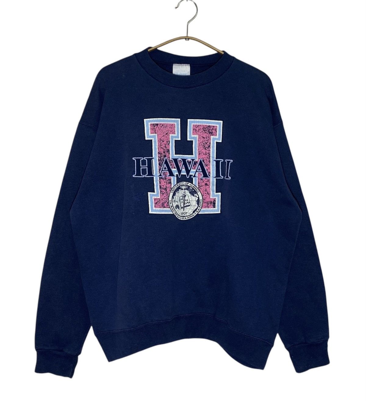 Vintage Vintage 80's University oF HAWAII Crewneck Jumper USA Size US L / EU 52-54 / 3 - 1 Thumbnail