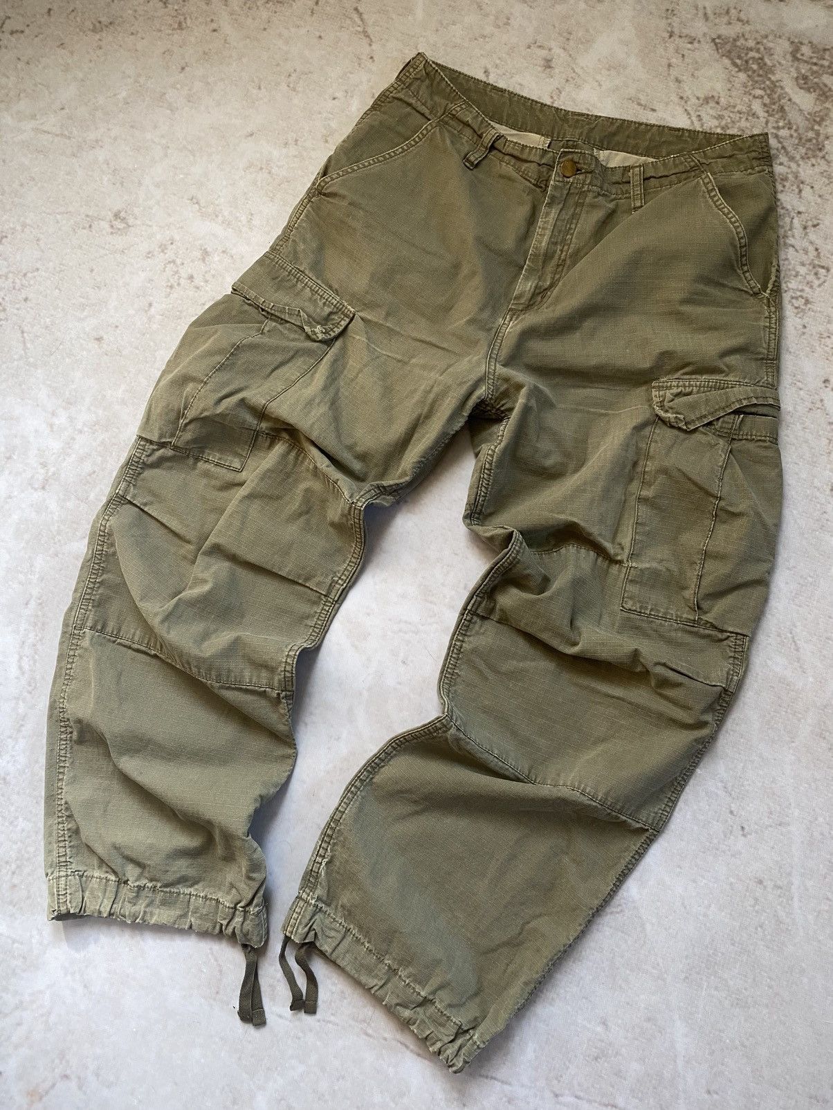 Carhartt × Vintage Vintage Carhartt Cargo pants Y2k Baggy style Size US 32 / EU 48 - 2 Thumbnail
