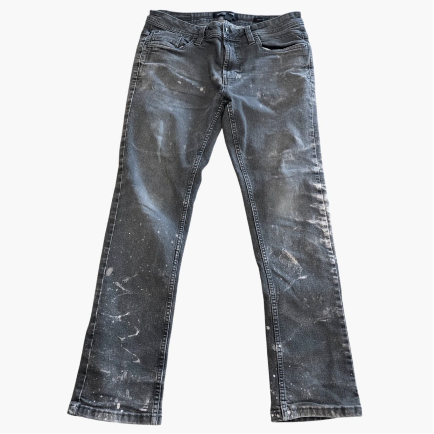 Kenneth Cole Kenneth Cole Slim Fit Black Acid Wash Vintage Jeans Size US 32 / EU 48 - 1 Thumbnail