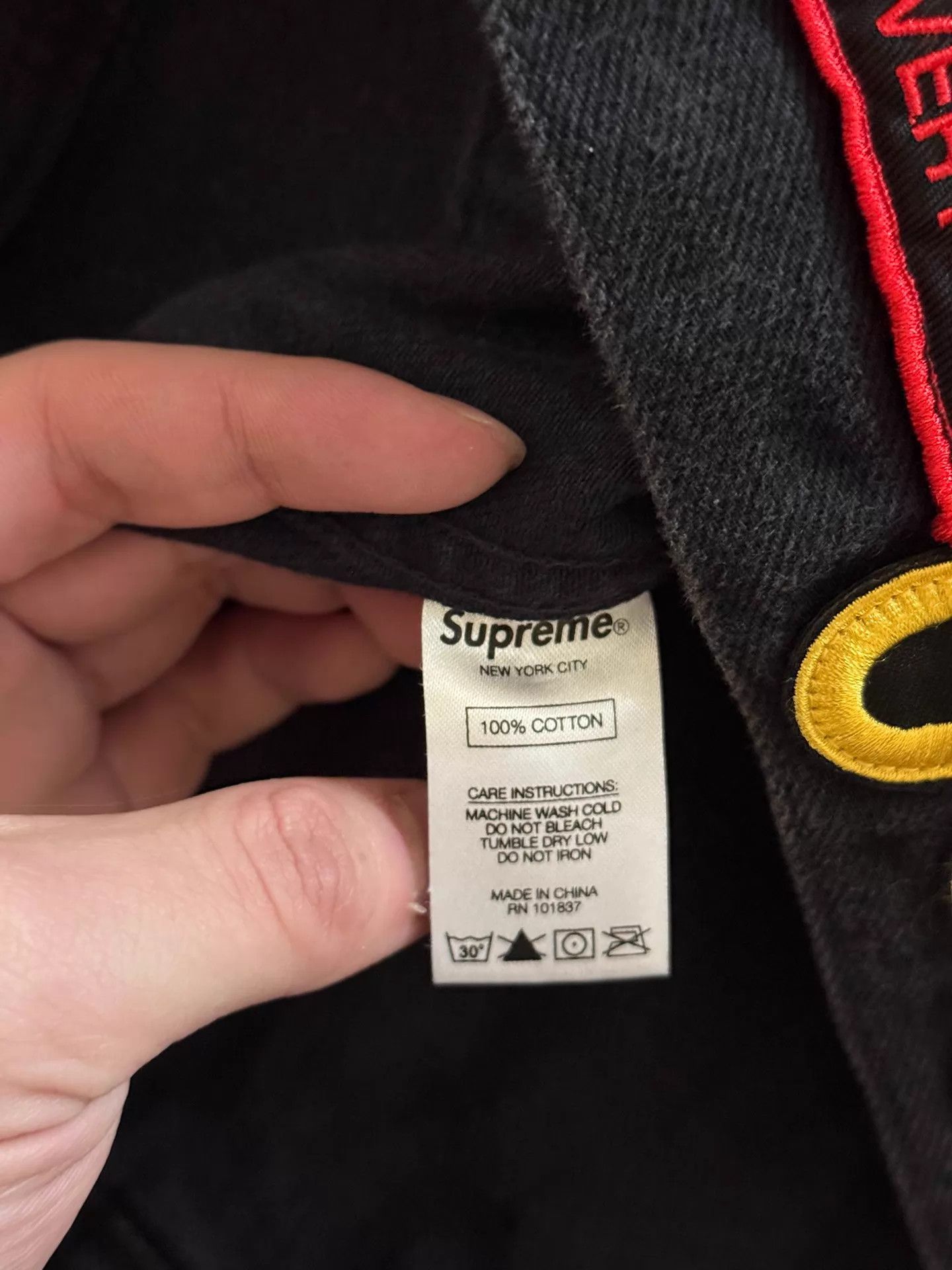 Supreme Supreme Patches Denim Work Jacket Black M NWT Size US M / EU 48-50 / 2 - 3 Thumbnail