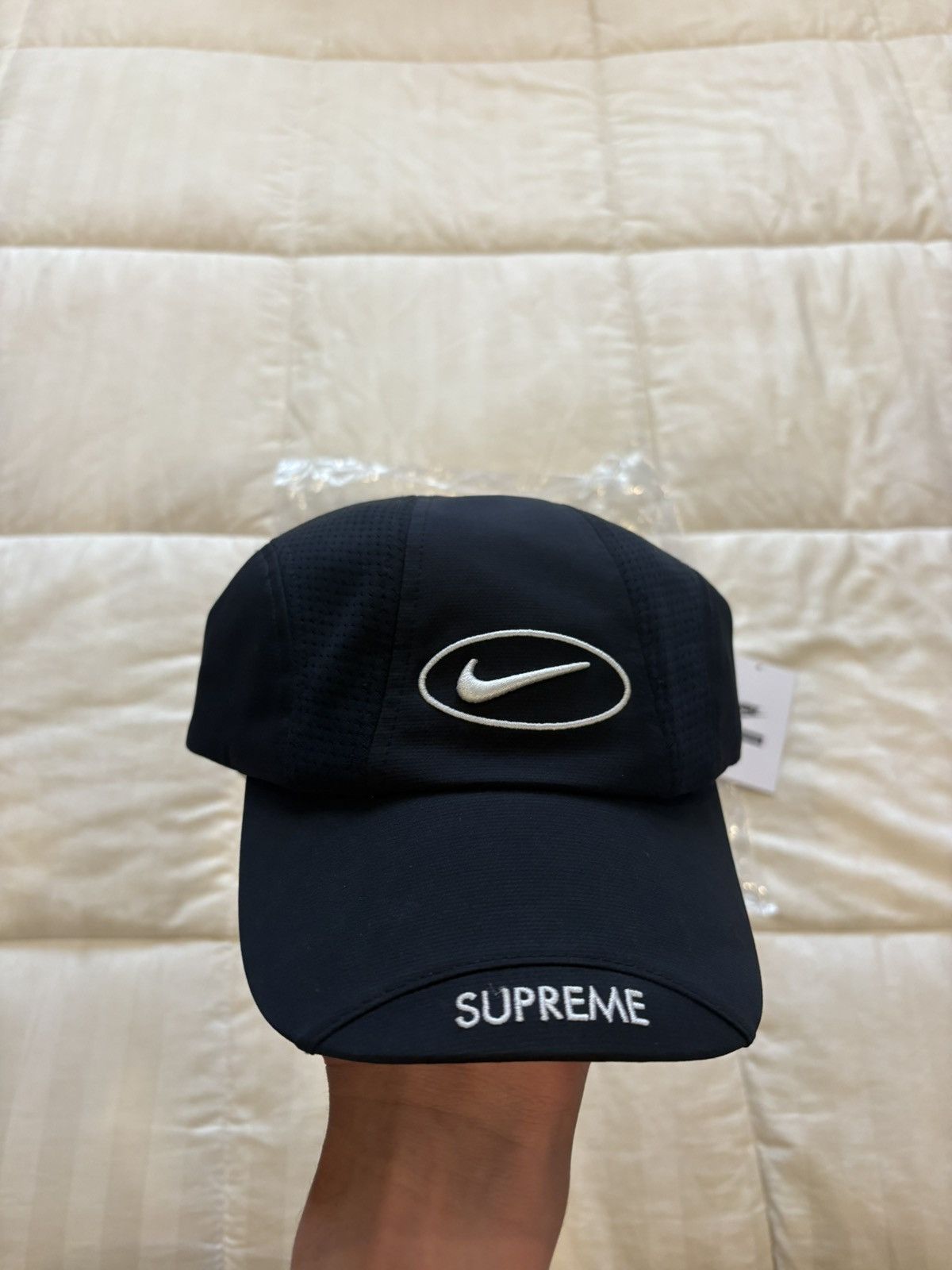 Nike × Supreme Supreme Nike Running Hat Black SS25 | Grailed