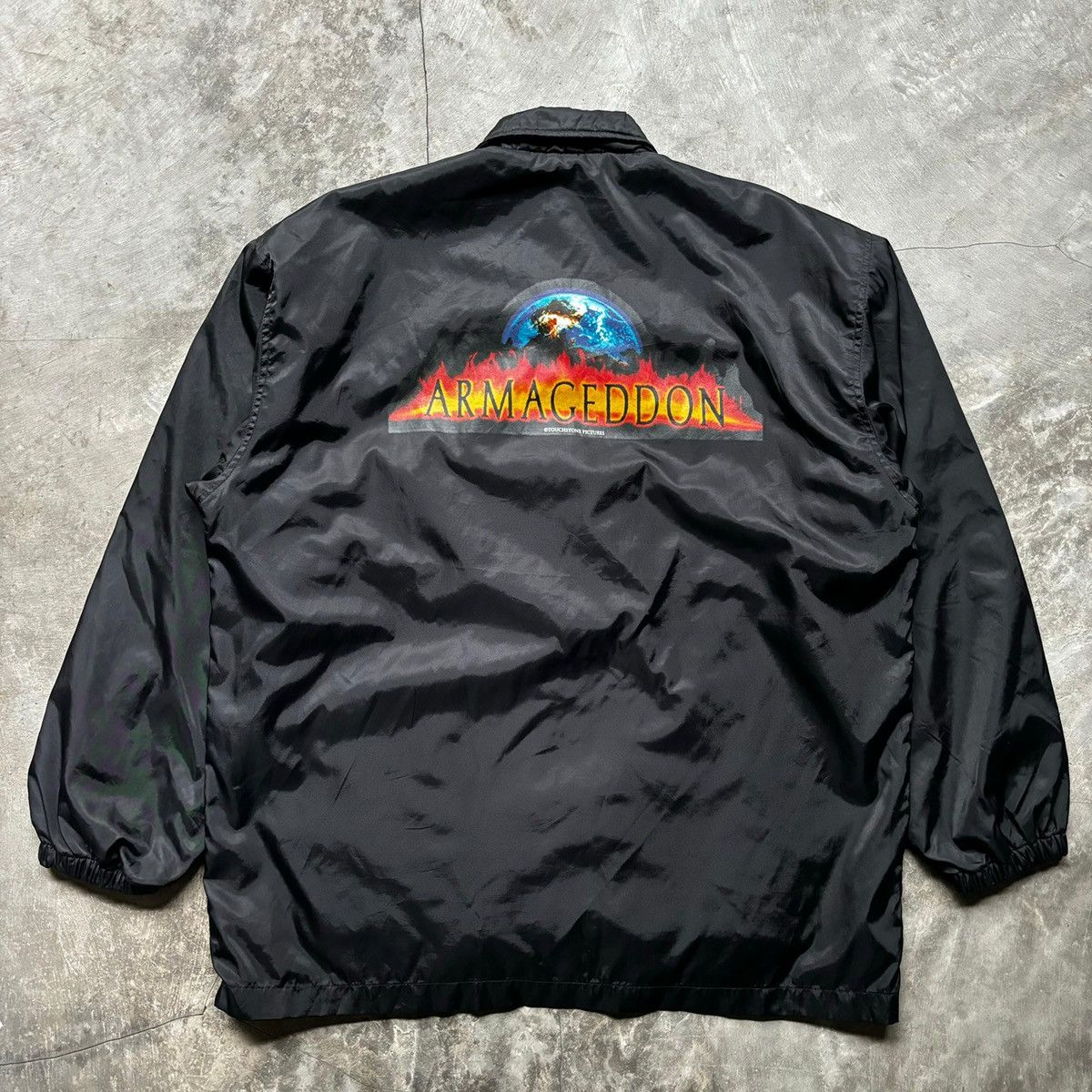 image of Armageddon Movie Ben Affleck,bruce Willis Jacket in Black, Men's (Size XL)