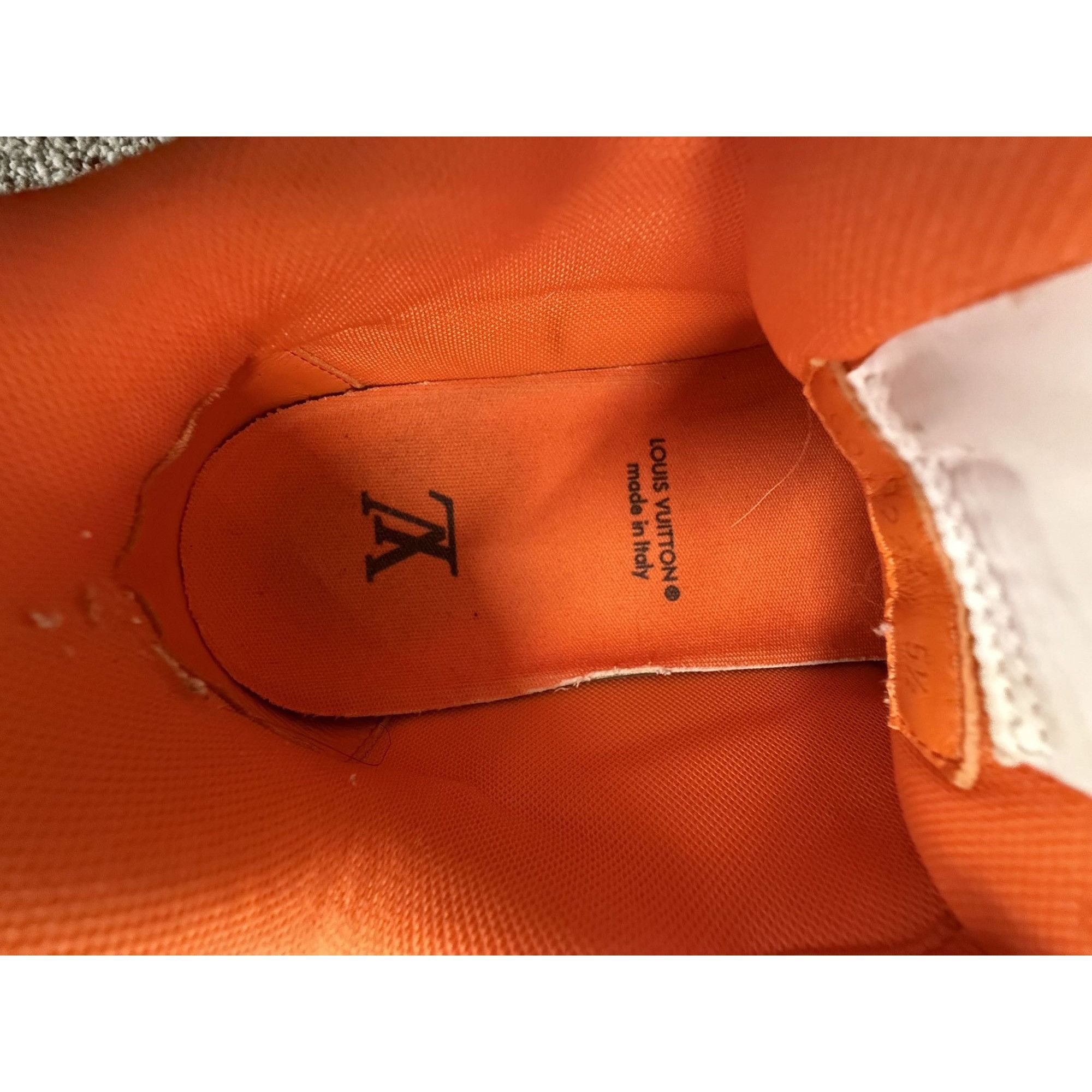 Louis Vuitton Louis Vuitton Orange & White Sneakers Size 5.5 With Box Size US 5.5 / IT 35.5 - 3 Thumbnail