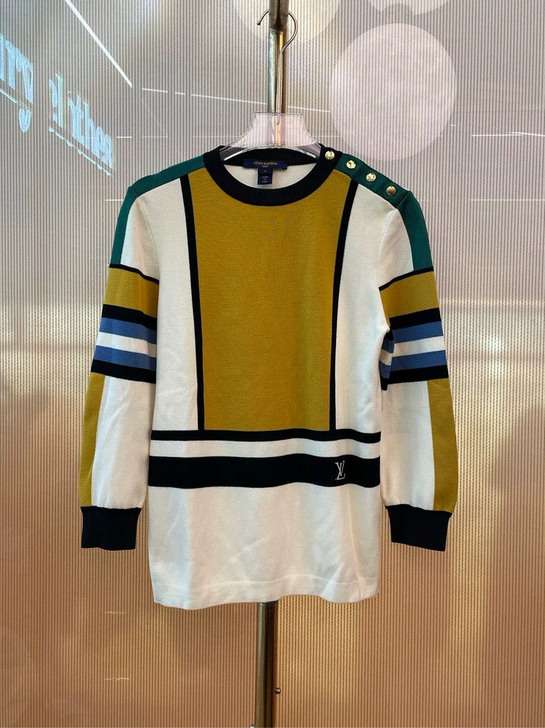 Louis Vuitton Louis Vuitton Color-block wool sweater Size S / US 4 / IT 40 - 2 Thumbnail