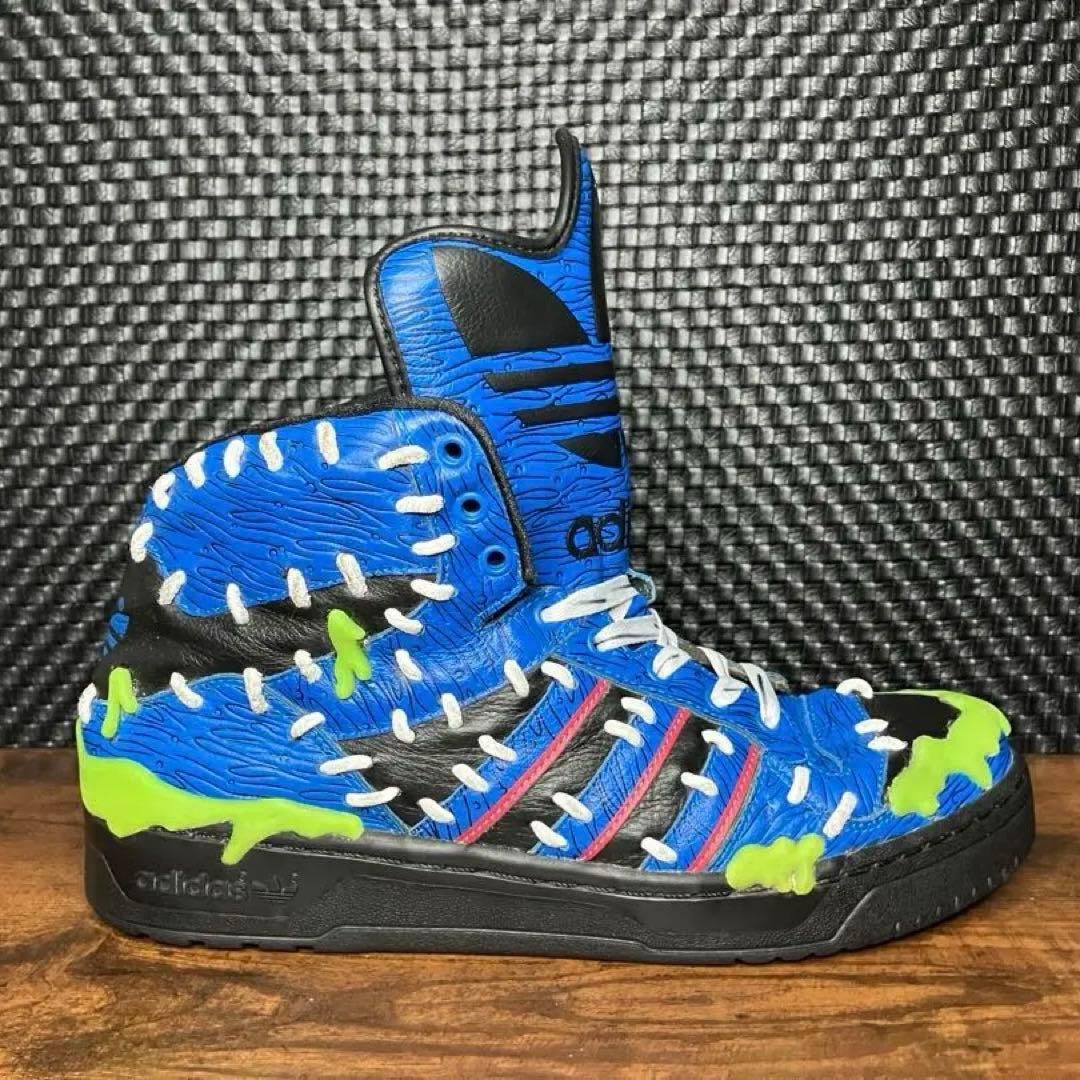 JEREMY SCOTT x ADIDAS Frankenstein Hi-Top Snearkers US 10.5