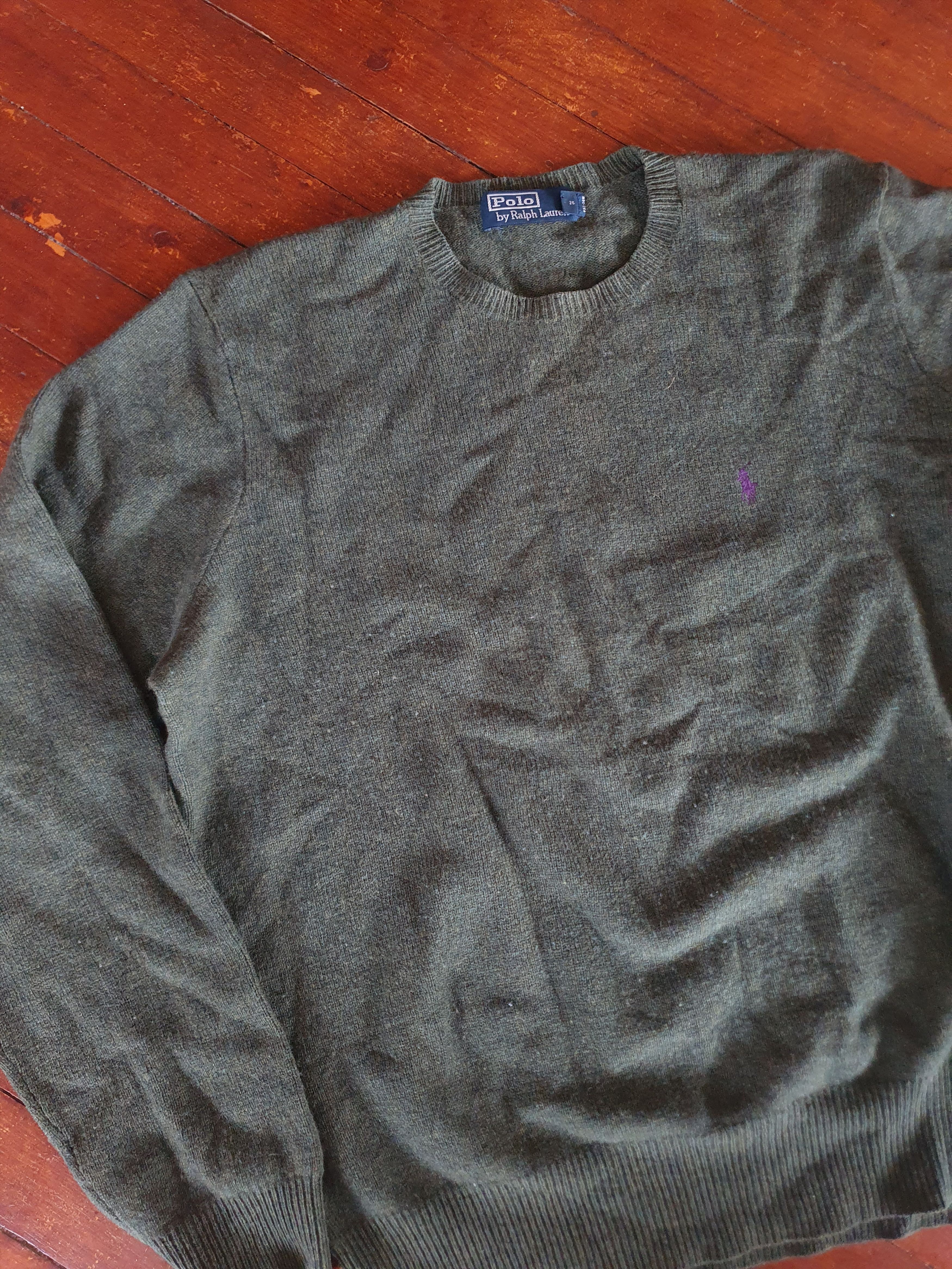 Polo Ralph Lauren Polo Ralph Lauren Lambswool Sweater Crew Neck sz L Size US L / EU 52-54 / 3 - 5 Thumbnail