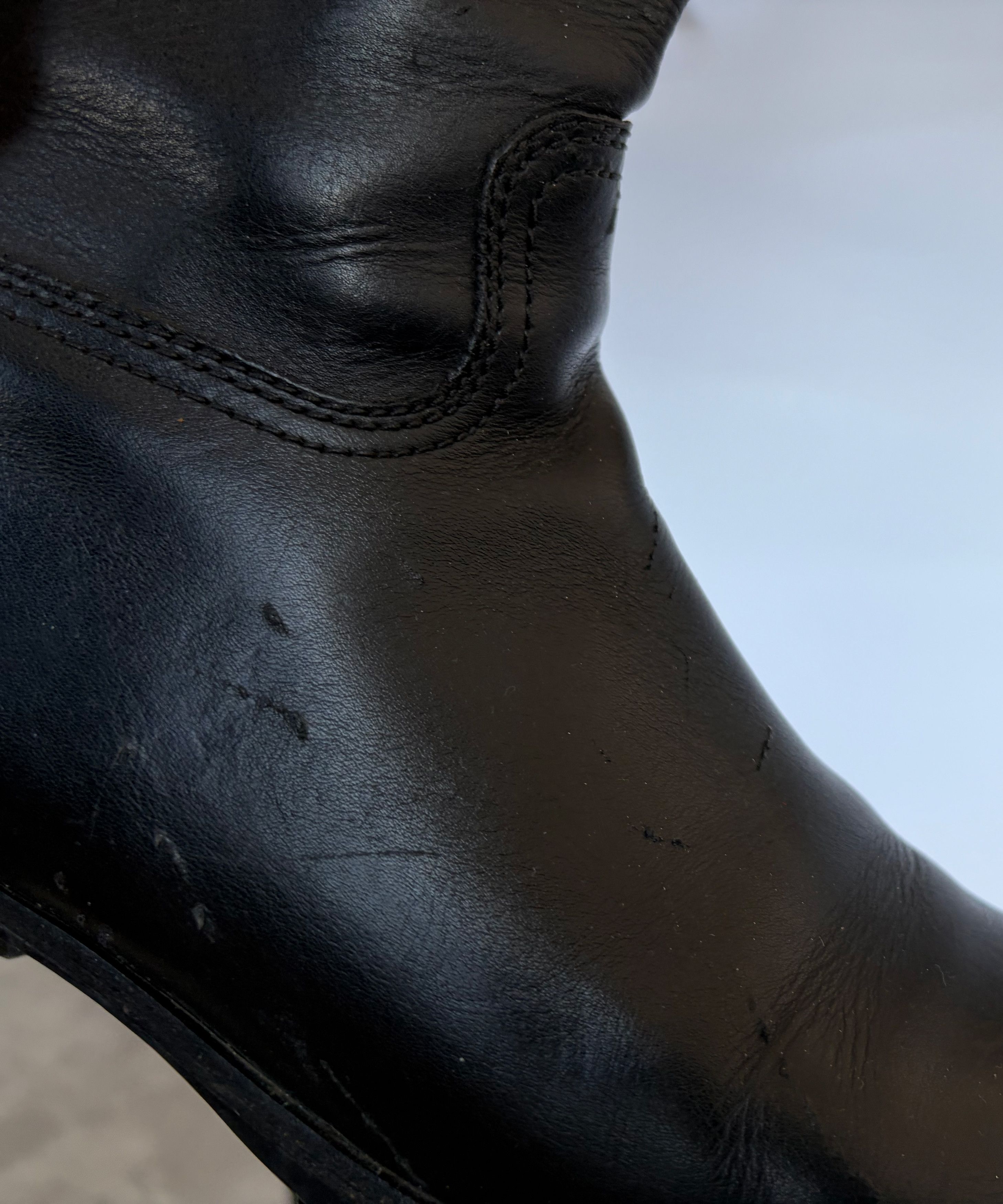 Prada PRADA Boots 1999 Leather Black Zip Logo Vintage Size 41 Size US 11 / IT 41 - 12 Thumbnail