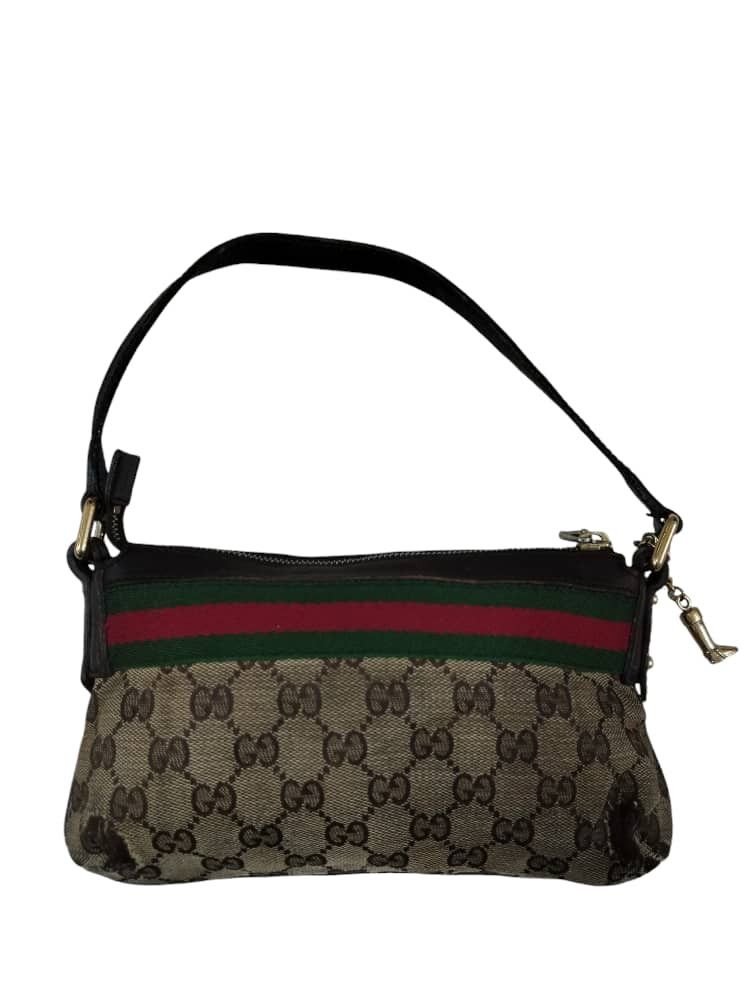 Gucci × Vintage Final Drop🔥Vtg Gucci Sherry Line GG Pattern Mini Hand Bag Size ONE SIZE - 1 Thumbnail