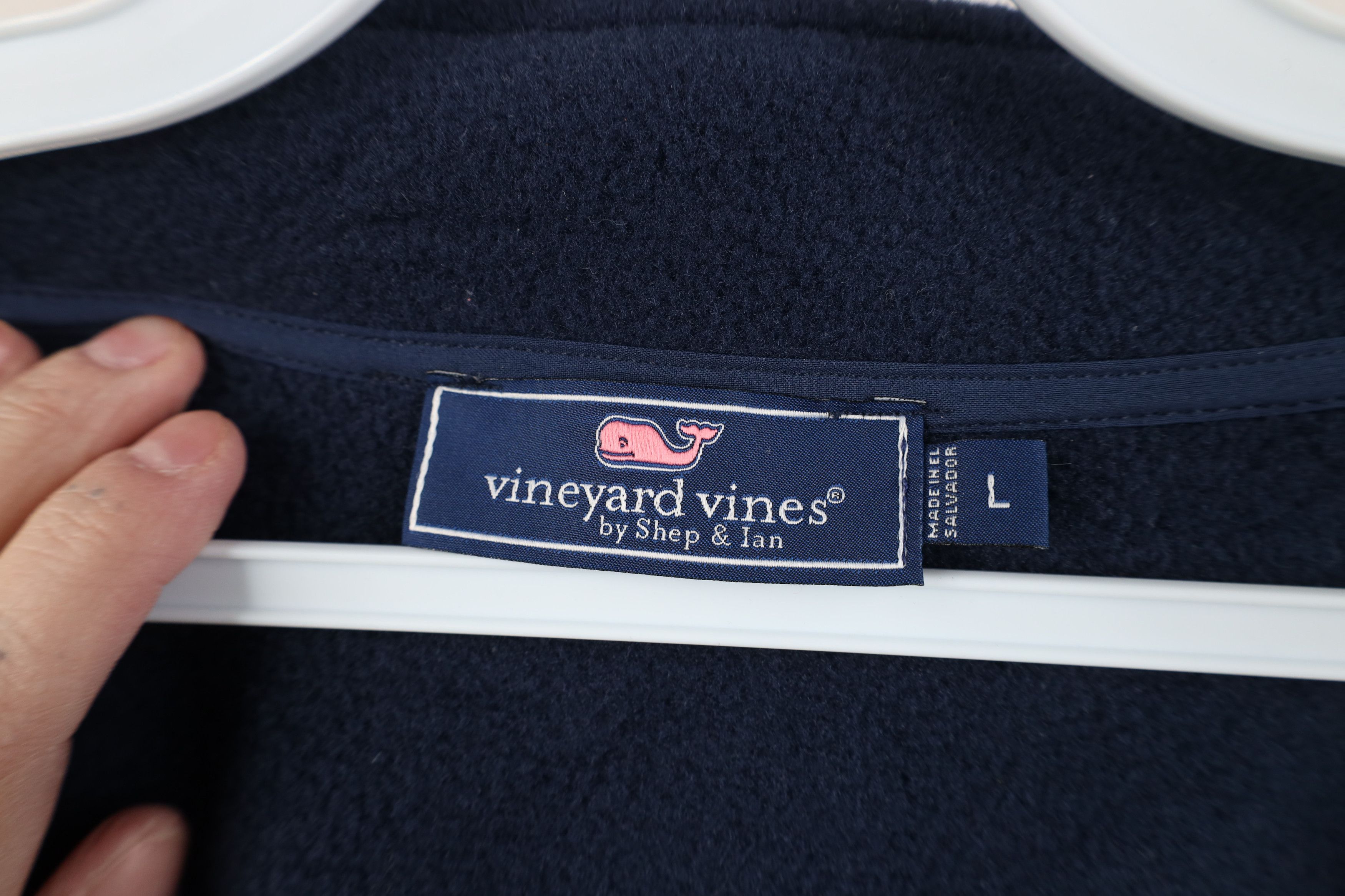 Vineyard Vines Vineyard Vines Fleece Harbor Full Zip Vest Jacket Navy Blue Size US L / EU 52-54 / 3 - 9 Thumbnail