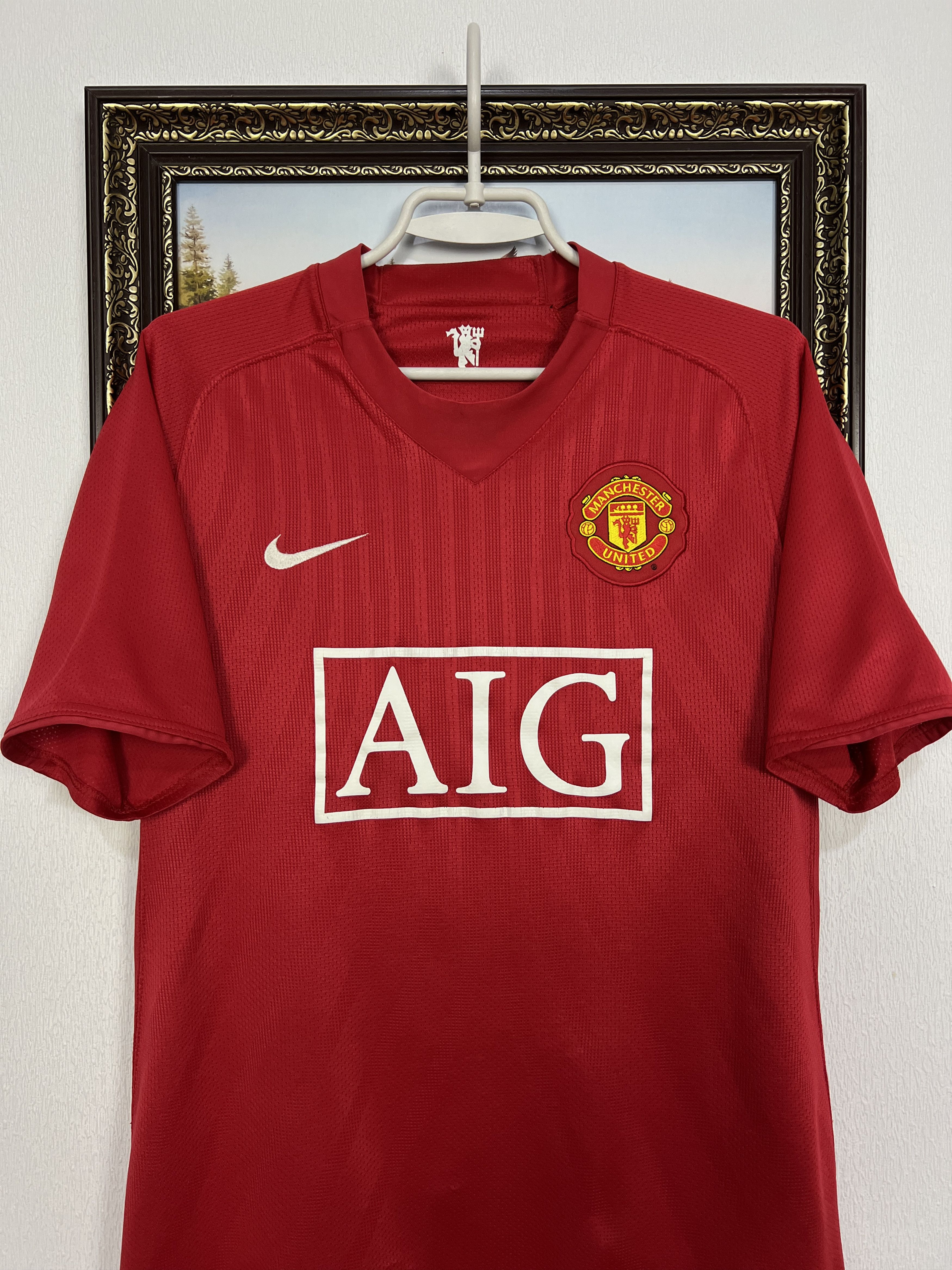 Nike Manchester United football shirt 2007 Soccer Jersey Trikot Size US S / EU 44-46 / 1 - 2 Thumbnail
