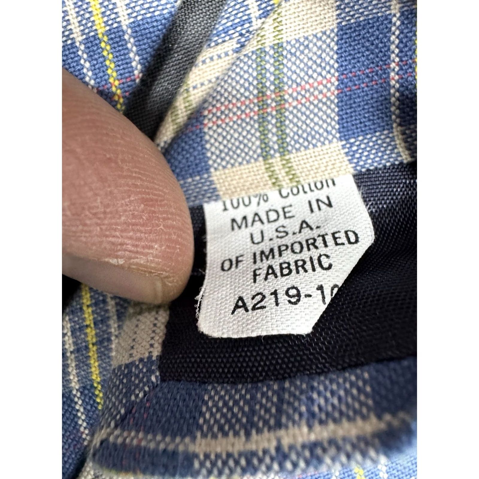 Pendleton VINTAGE Pendleton Tie Blue Plaids Checks 100% Cotton Necktie Medallion Christmas Preppy Retro Wedding Men’s Patterned Classic Width Indoor/Outdoor? Size ONE SIZE - 4 Thumbnail