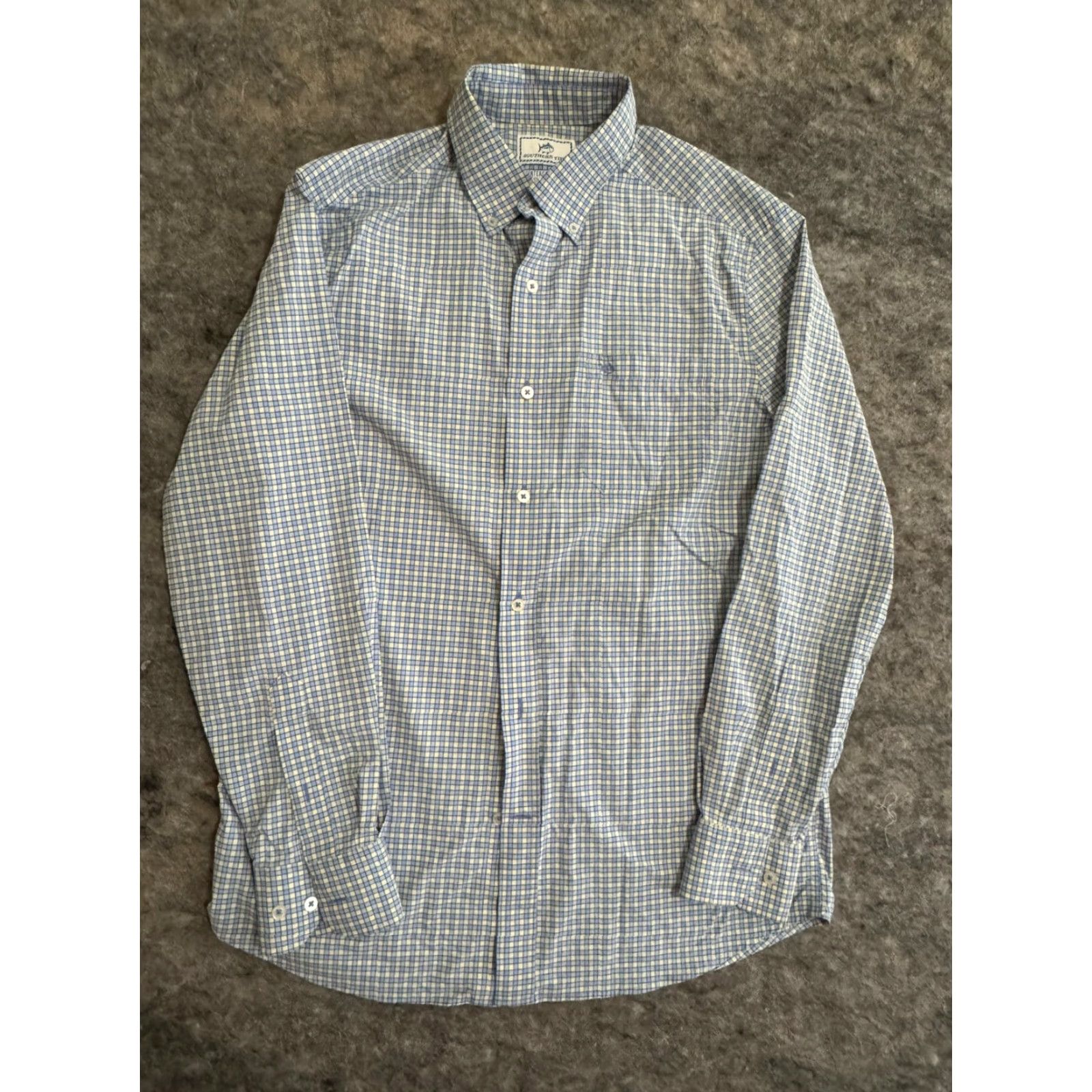 Southern Tide SOUTHERN TIDE Intercoastal Performance Shirt Men's M Multicolor Check Button-Down Collar Short Sleeve Size US M / EU 48-50 / 2 - 2 Thumbnail