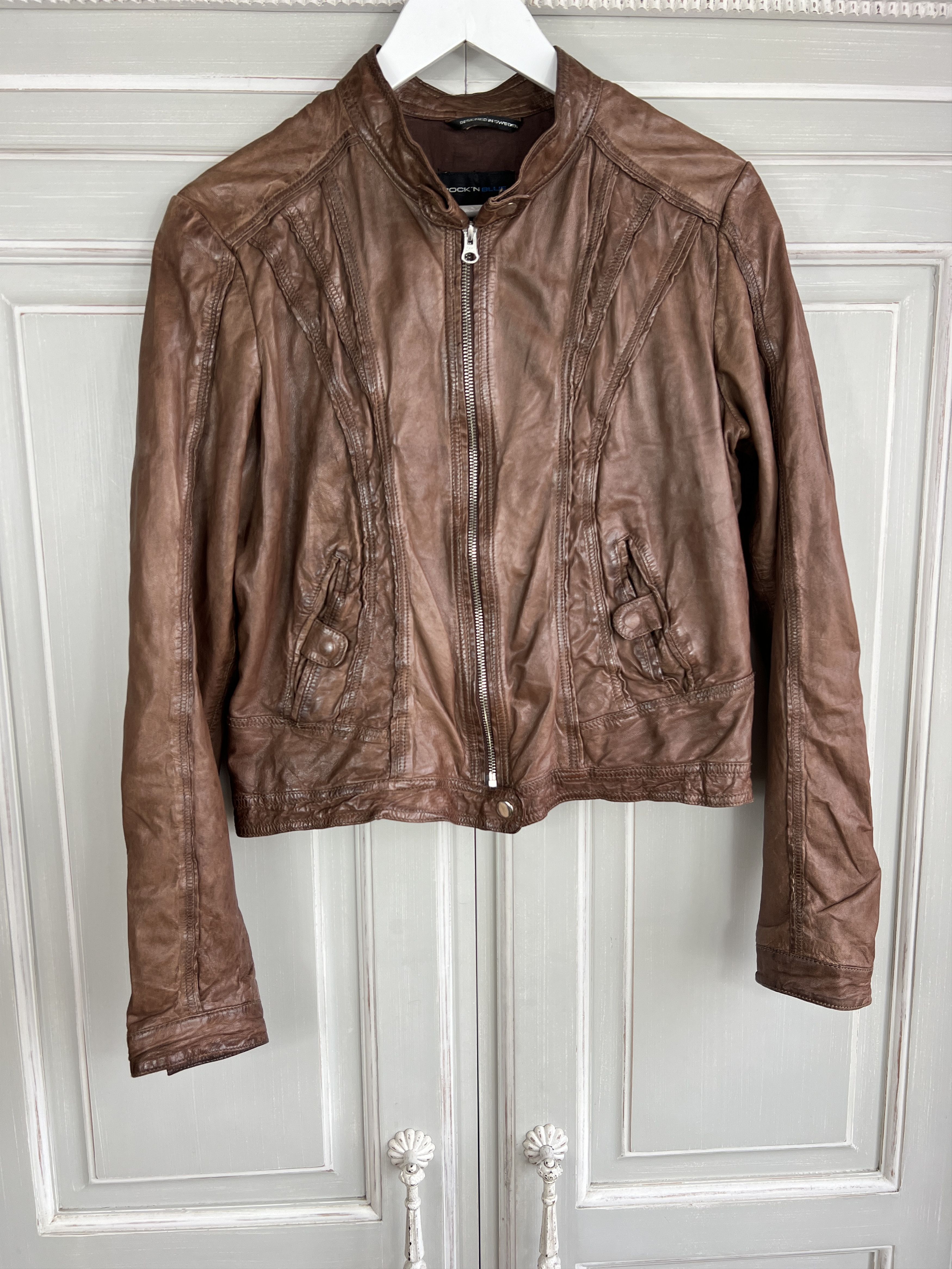 Japanese Brand VINTAGE JAPANESE CROPPED LEATHER JACKET LIKE YOHJI Size L / US 10 / IT 46 - 1 Thumbnail