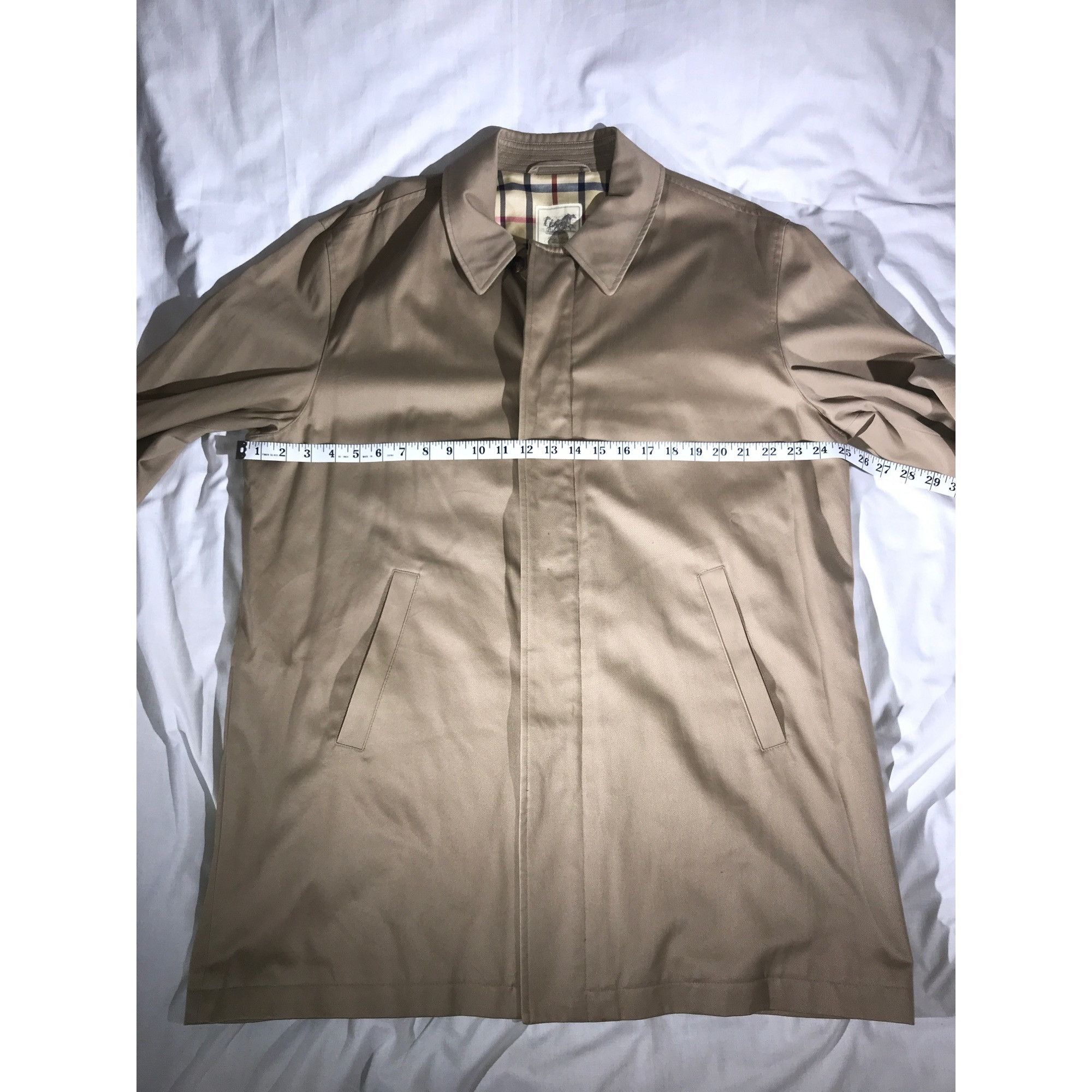 Brooks Brothers Brooks Brothers Men's Vintage Tan Full Zip And Button Trench Size US L / EU 52-54 / 3 - 6 Thumbnail