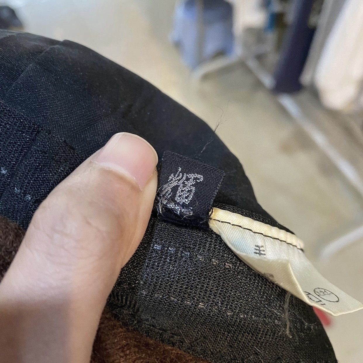 Japanese Brand brown wool bucket hat with a patterned brim made in japan Size ONE SIZE - 10 Thumbnail