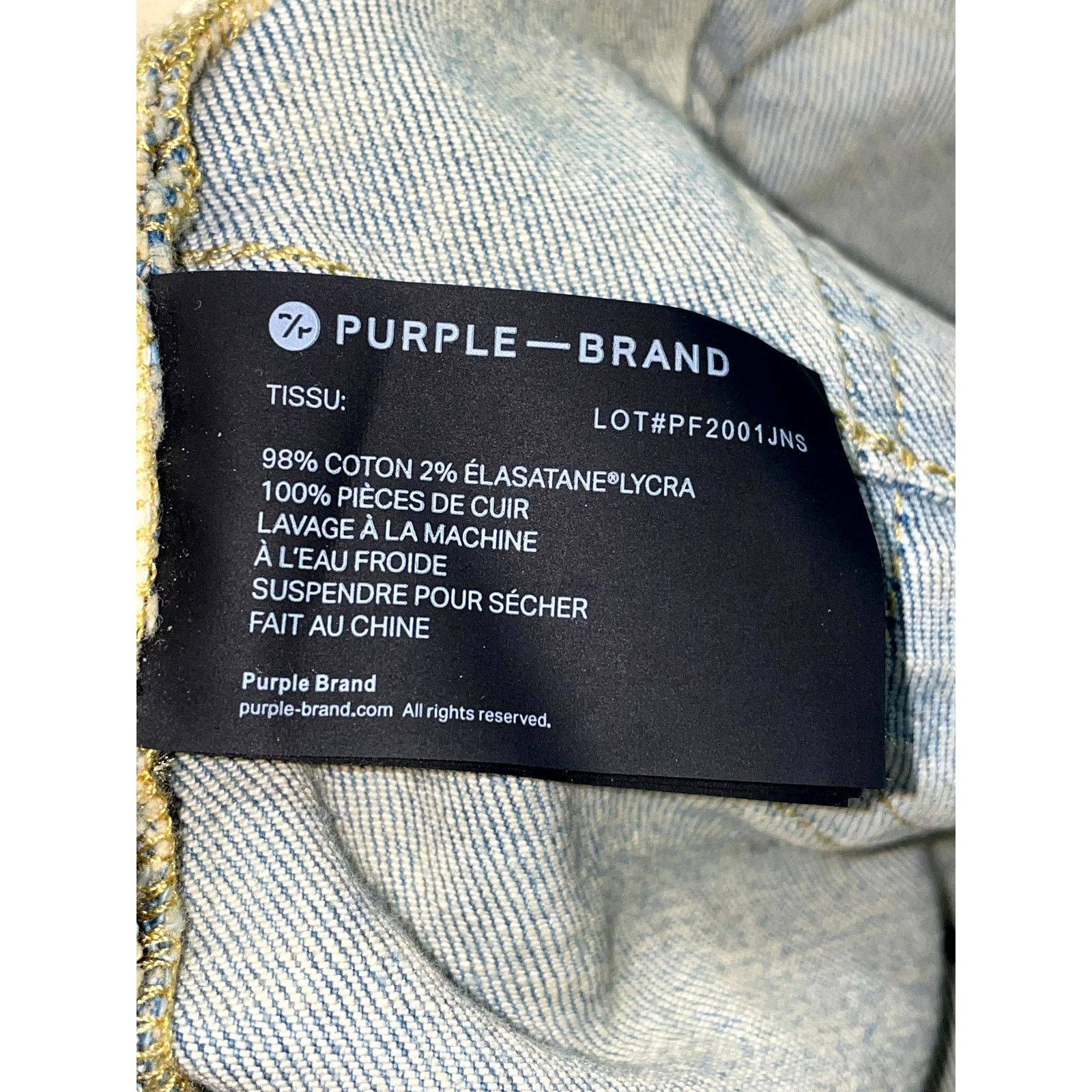 Purple Brand Purple Brand Wax Light Wash Jeans Size US 36 / EU 52 - 7 Thumbnail
