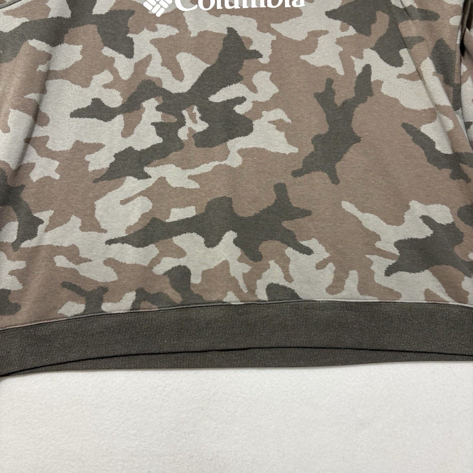 Columbia Columbia 3X Crewneck Sweatshirt Fleece Lined Camo Pullover Size 3XL / US 20-22 - 7 Thumbnail