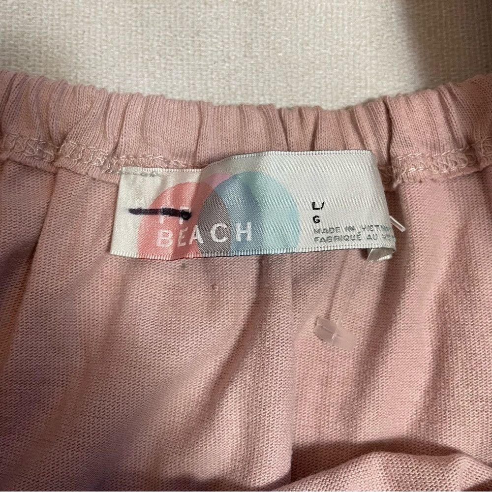 Free People New Free People Beach Pink Cotton Valley Mini Dress Size L Size L / US 10 / IT 46 - 7 Thumbnail