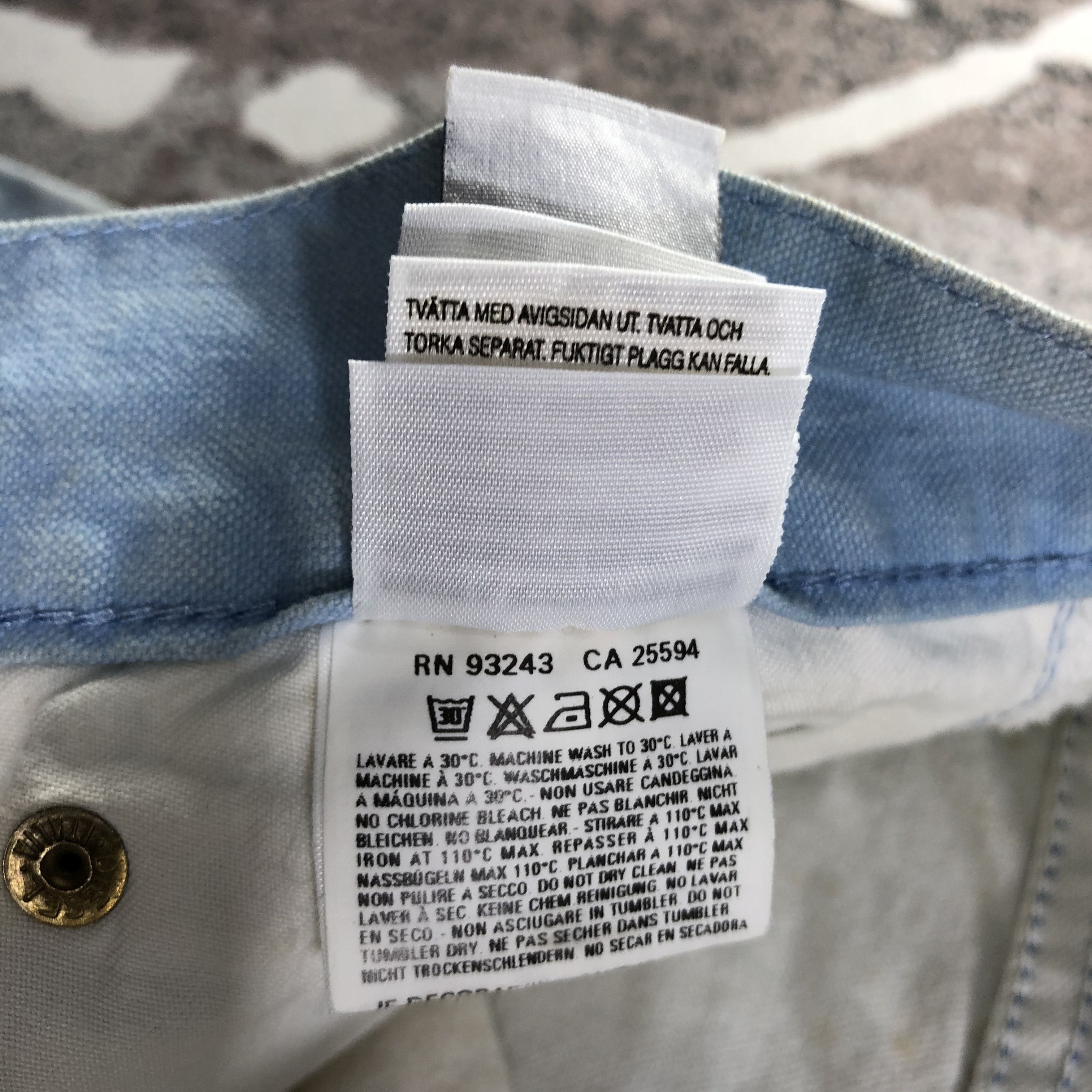 Diesel Diesel Jeans Dirty Blue Wash Denim KJ2969 Size US 30 / EU 46 - 11 Thumbnail