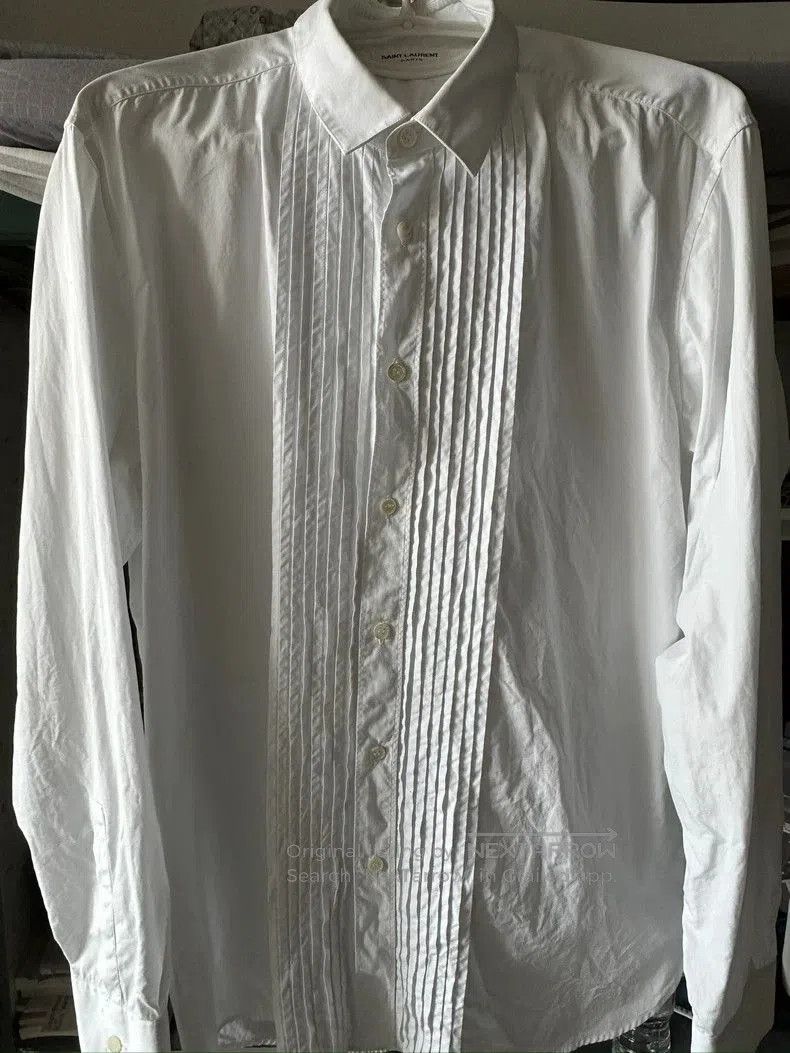 Other Saint Laurent 13FW Ruched Button-Up Shirt. Size US XL / EU 56 / 4 - 1 Thumbnail