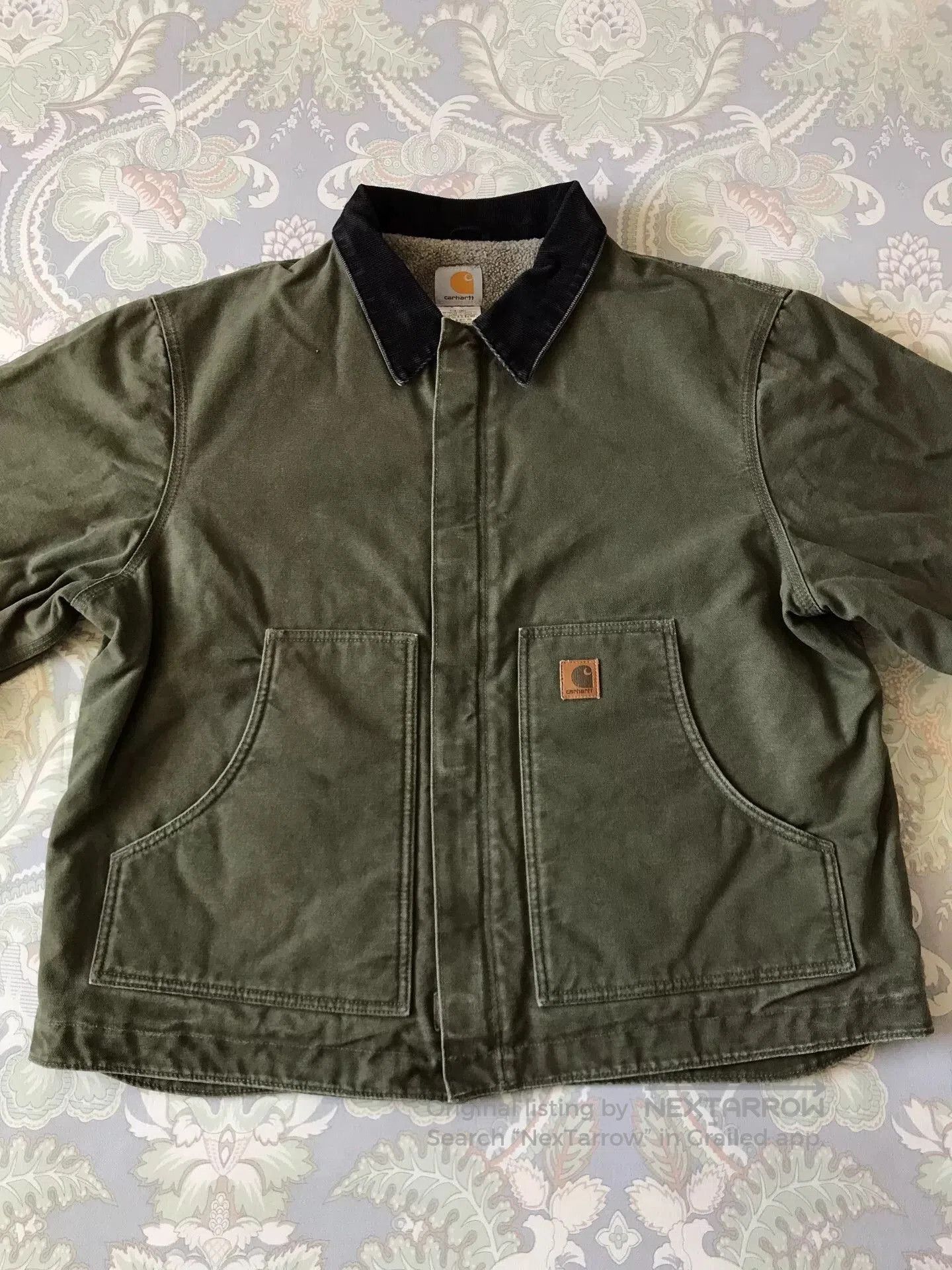 Carhartt Carhartt J164 Olive Green XL Work Jacket. Size US XL / EU 56 / 4 - 4 Thumbnail