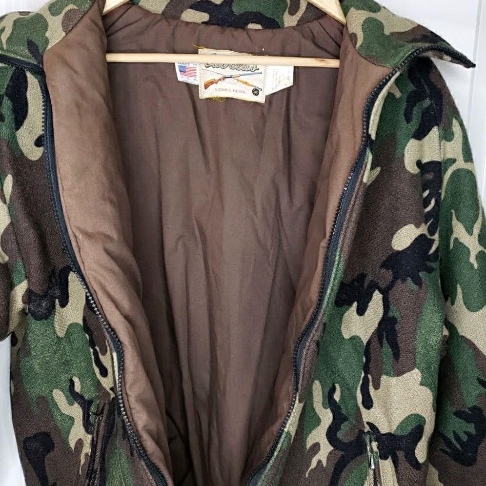 Vintage VINTAGE Cabela’s Whitetail Clothing Wool Jacket Camouflage Zip XL Brown Mens Jacket USA Water Resistant Size US XL / EU 56 / 4 - 5 Thumbnail