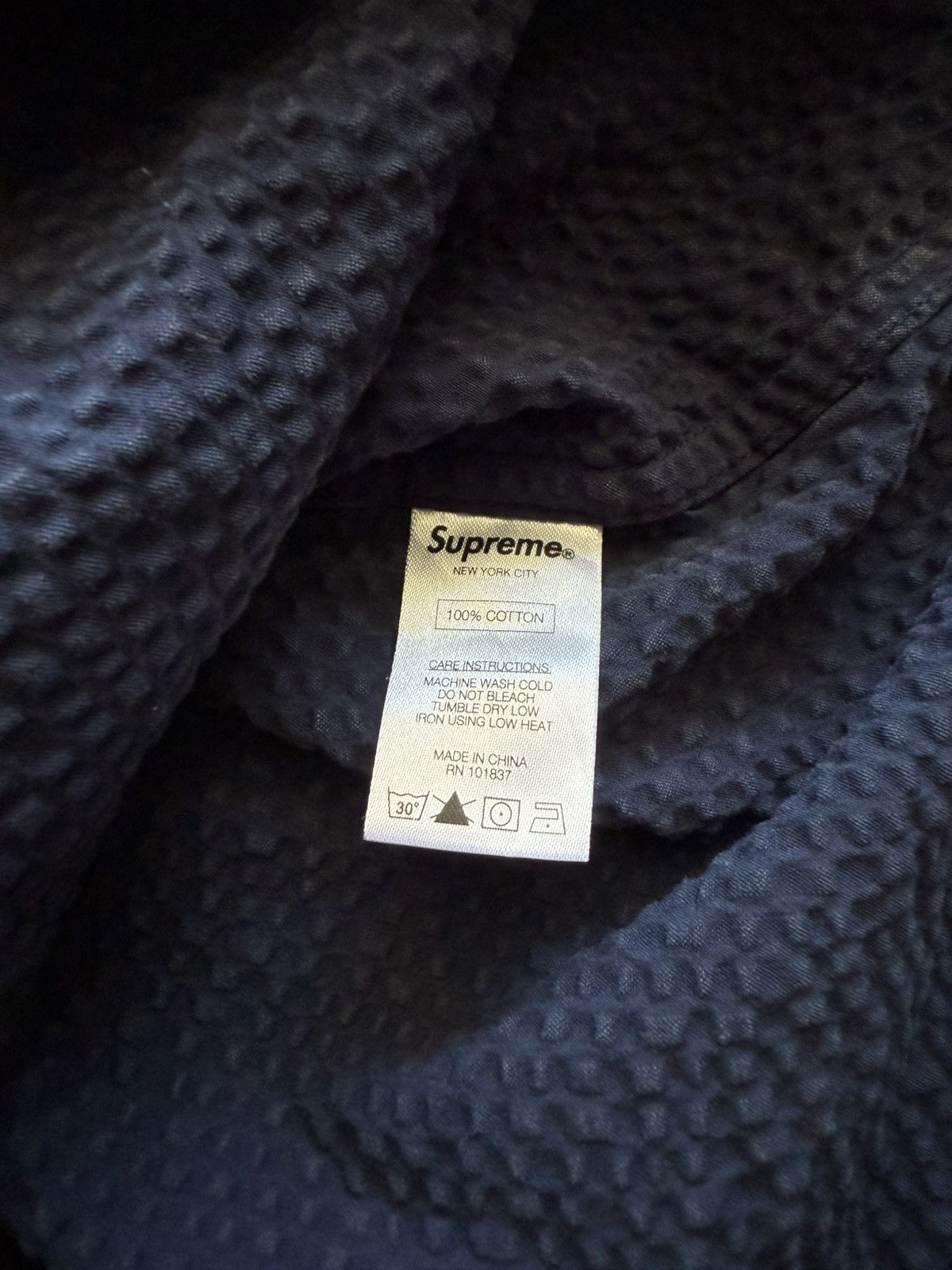Supreme Supreme SS15 Seersucker Hooded Button Up Size US M / EU 48-50 / 2 - 6 Thumbnail