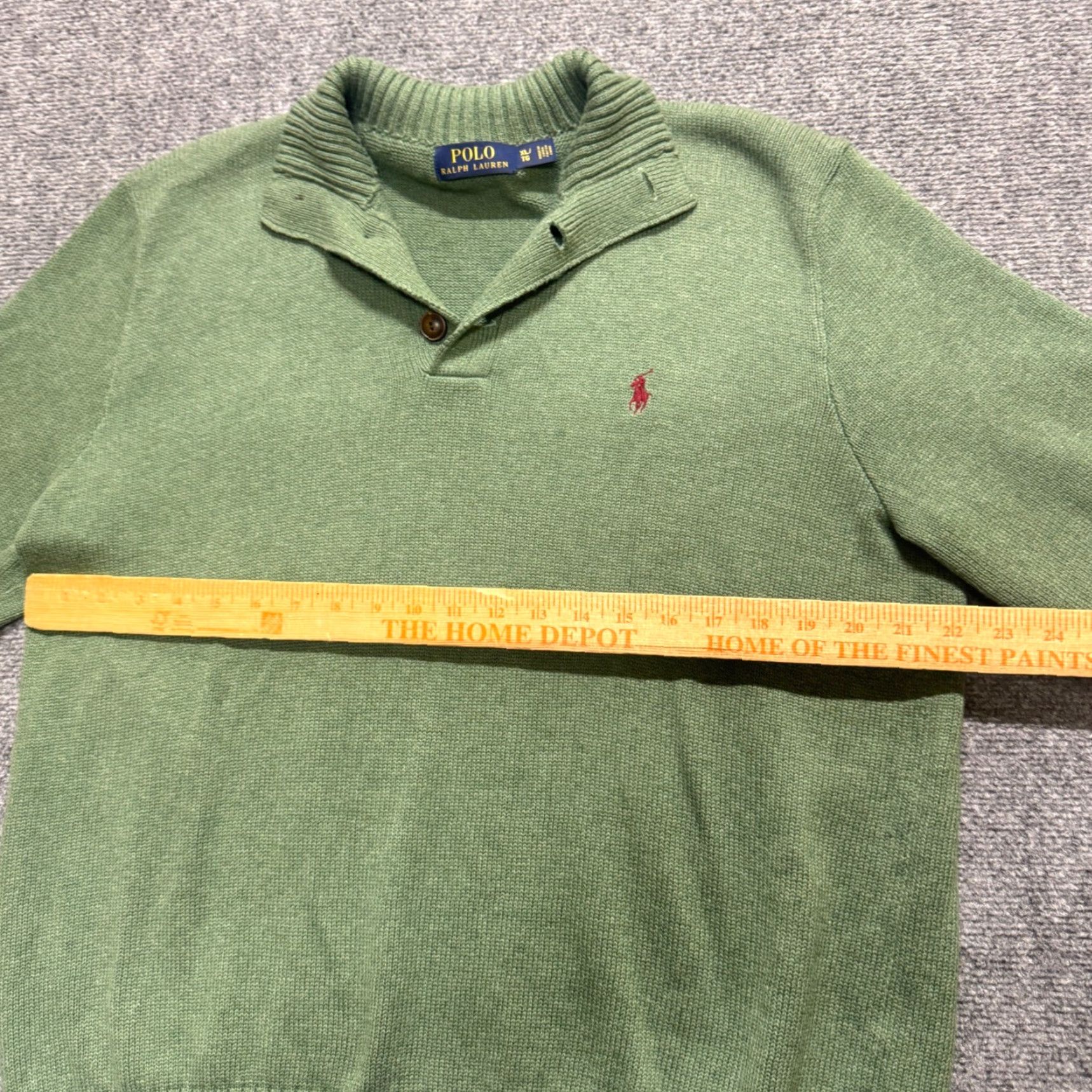 Polo Ralph Lauren VTG Polo Ralph Lauren Polo Shirt 1/4 Button Up Mens XL Green Collared Dress Attire Y2K 90s Mens Size US XL / EU 56 / 4 - 5 Thumbnail