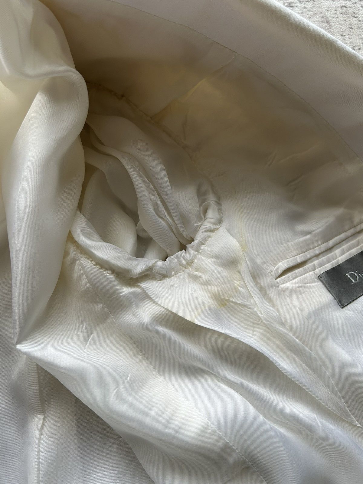 Dior Dior Hedi Slimane White Blazer Size S / US 4 / IT 40 - 14 Thumbnail