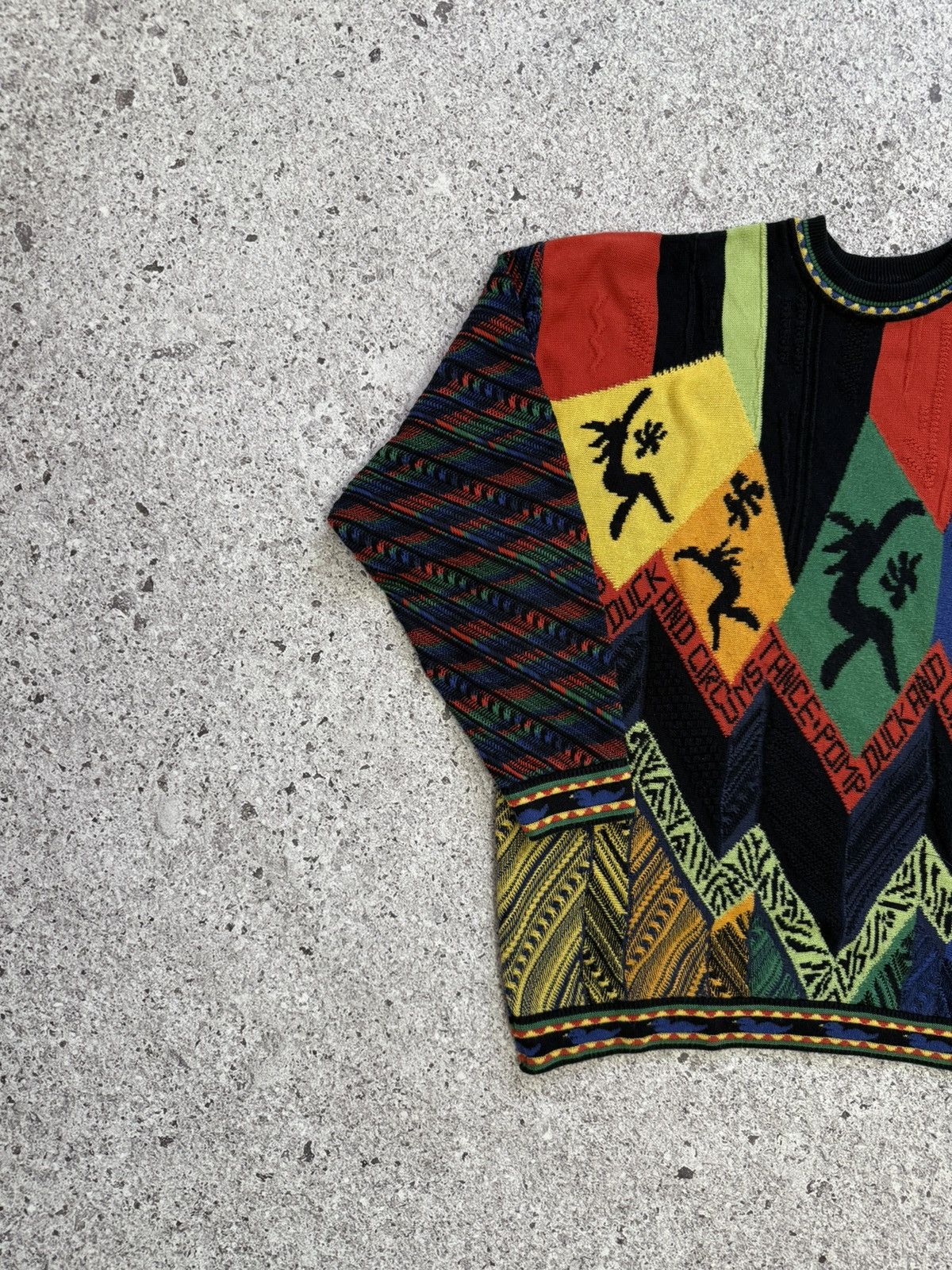 Carlo Colucci × Designer × Japanese Brand Vintage 1990’s Carlo Colucci Japanese Sweater Coogi Style Size US XL / EU 56 / 4 - 4 Thumbnail