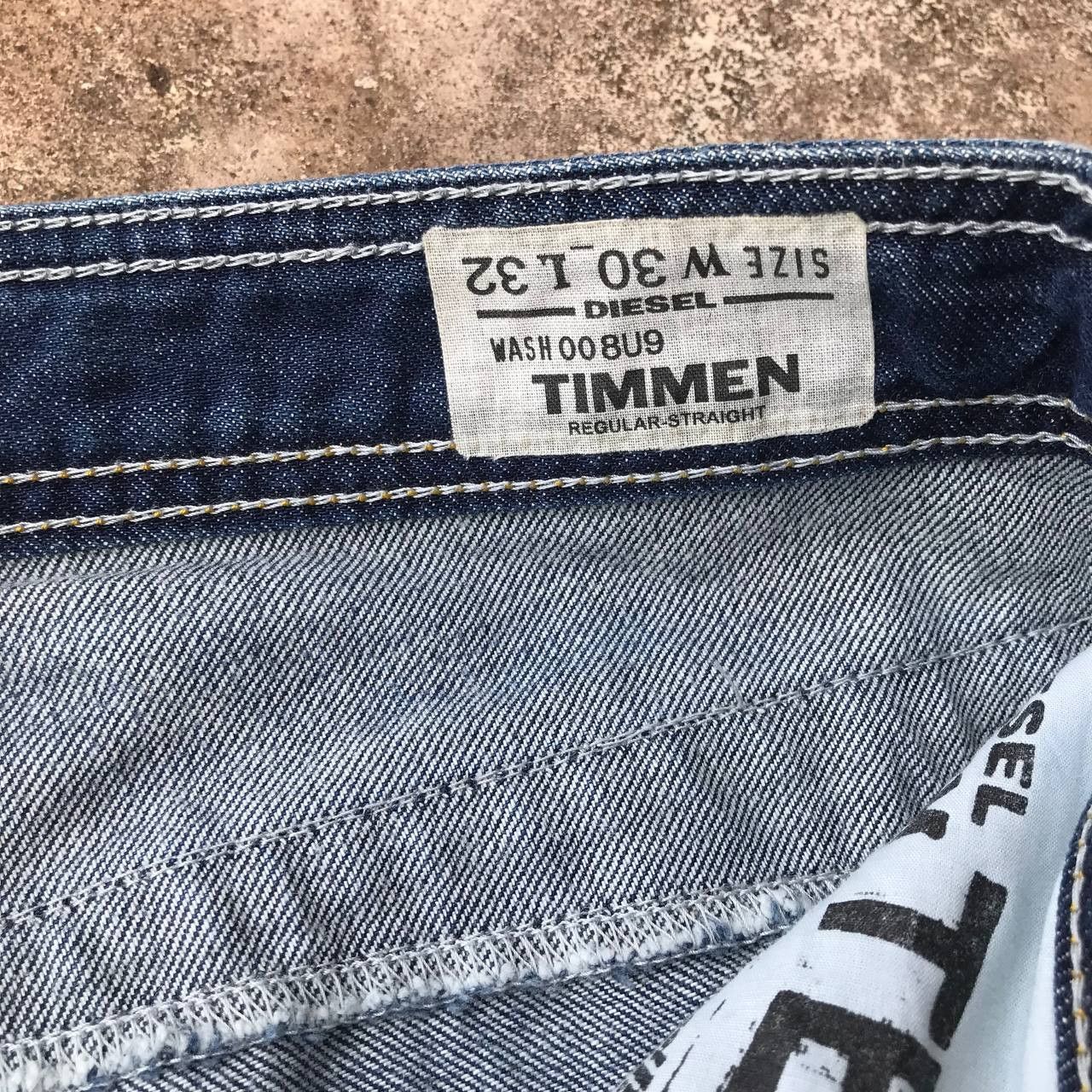 Diesel DIESEL INDUSTRY TIMMEN REGULAR STRAIGHT DISTRESSED DENIM Size US 30 / EU 46 - 14 Thumbnail