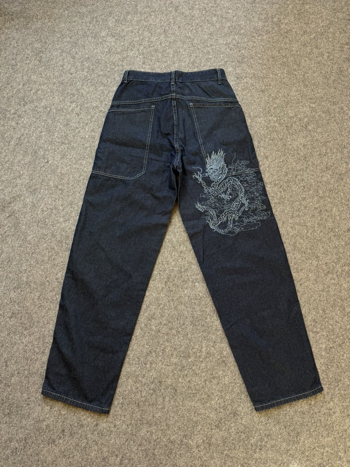 Hysteric Glamour × Japanese Brand × Vintage Vintage rap pants light denim baggy japan style dragon logo Size US 29 - 1 Thumbnail