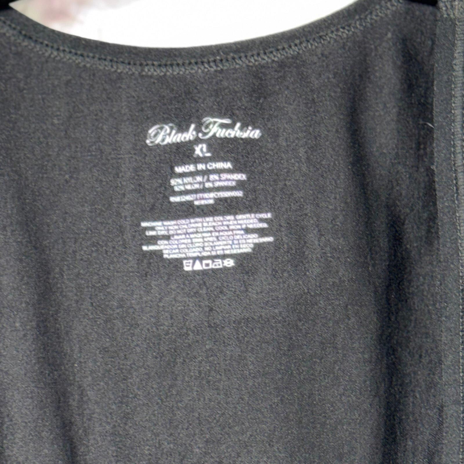 Other Black Fuchsia Women's Black Tank Top - Size XL Size XL / US 12-14 / IT 48-50 - 4 Thumbnail