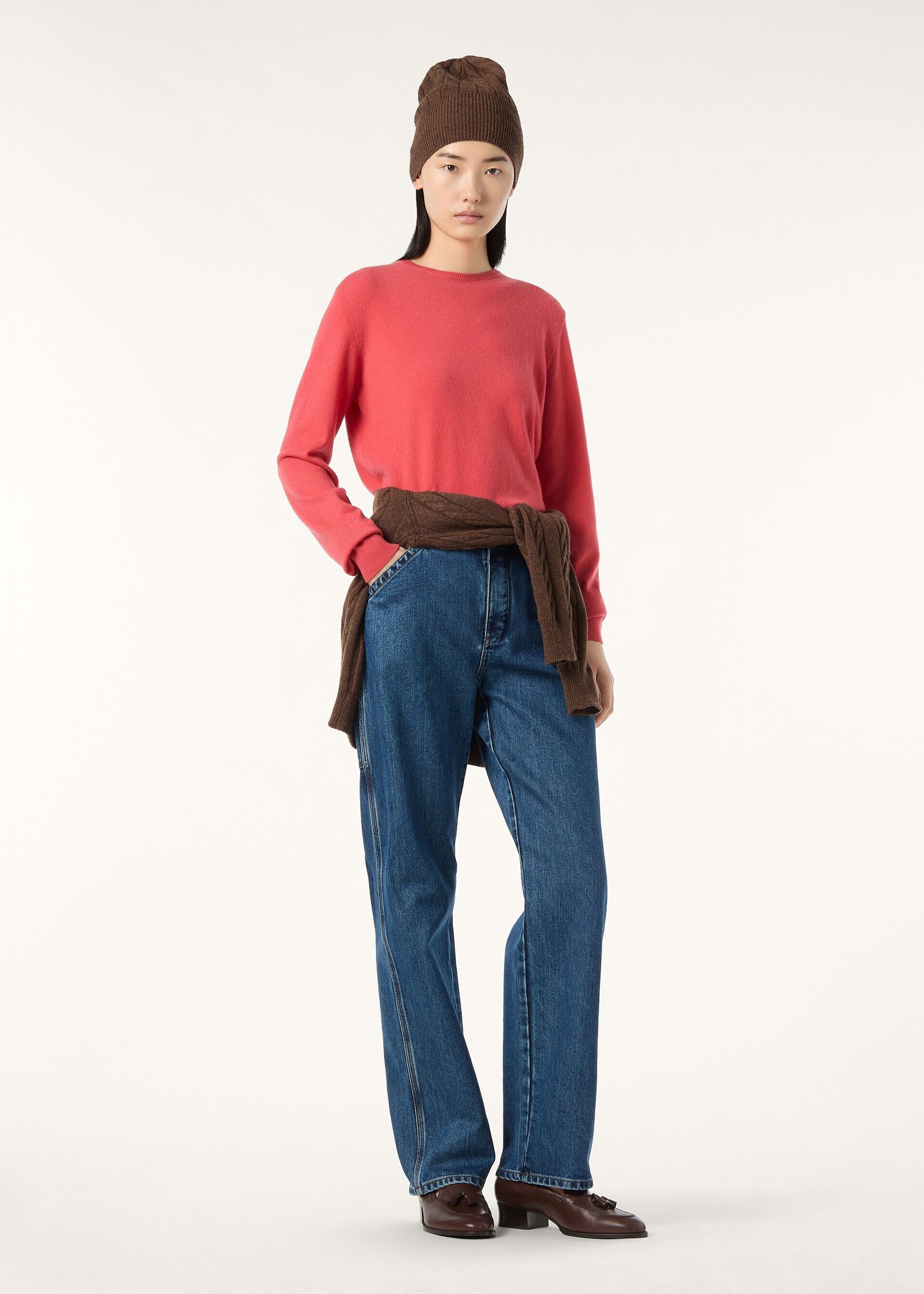 Loro Piana os11x0426 FAQ4508 Sergio Crewneck Sweater Bitter Blueberry Size XS / US 0-2 / IT 36-38 - 2 Thumbnail
