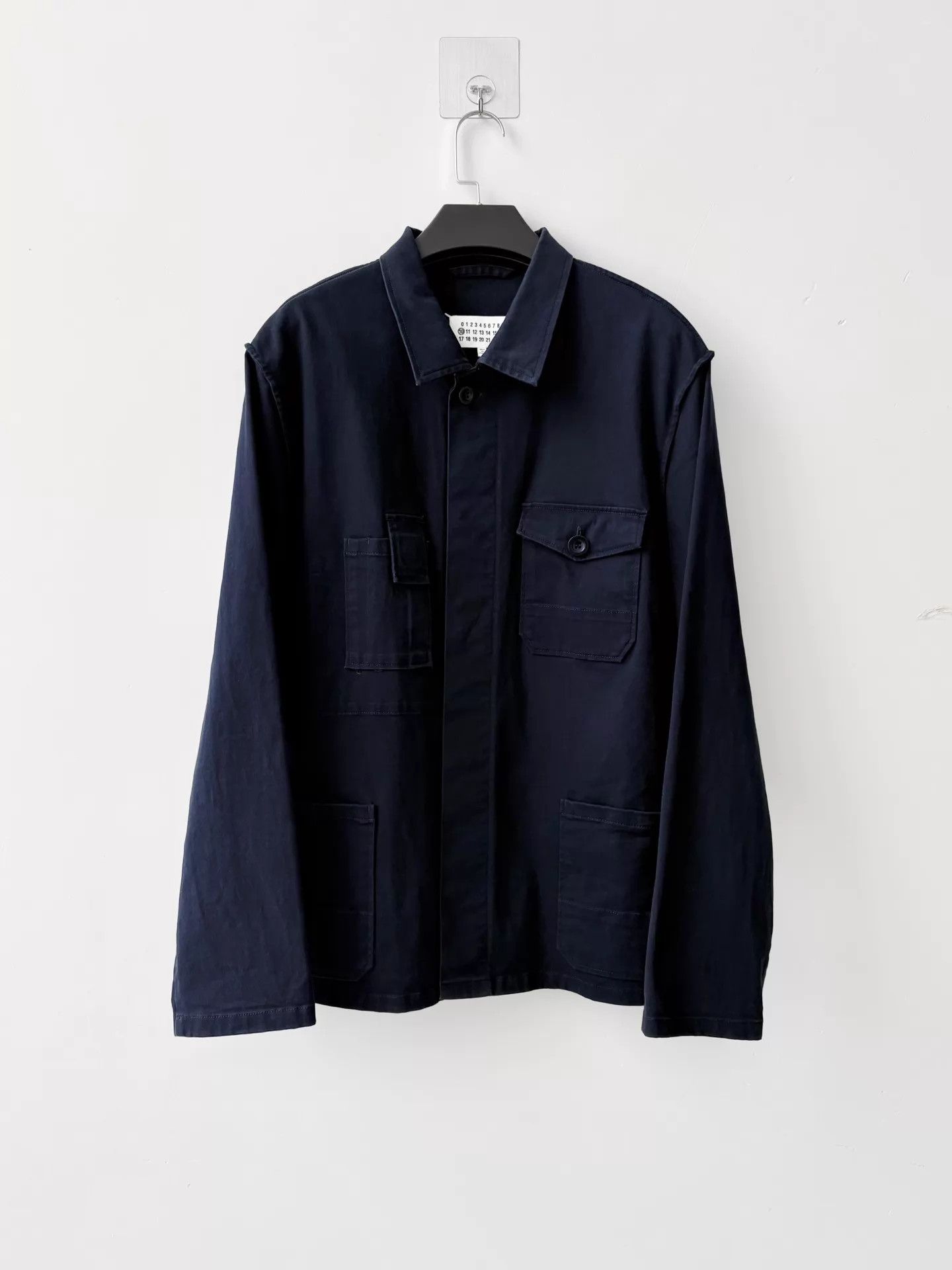 Maison Margiela Maison Margiela F/W20 Decon Pocket Shirt Jacket Navy Blue 48 Size US M / EU 48-50 / 2 - 1 Thumbnail