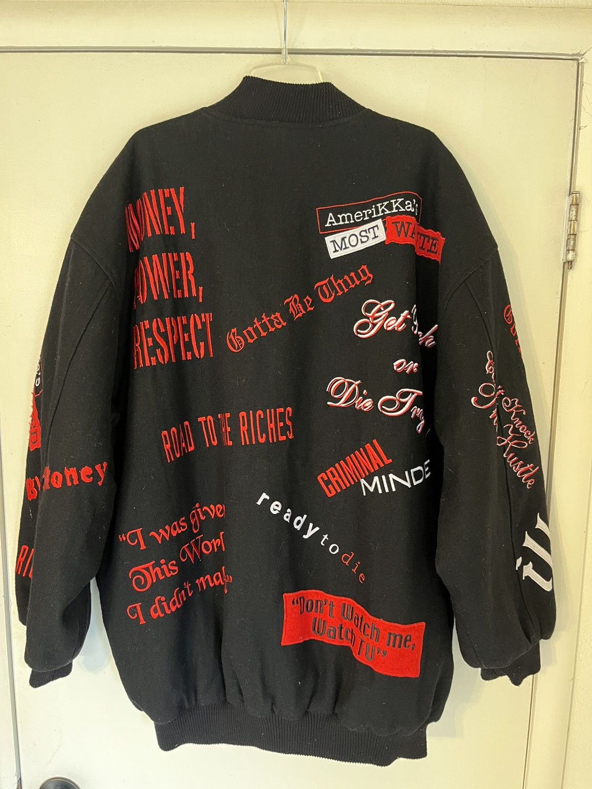 Vintage Y2K 2002 Star Co Unrestricted Apparel Varsity Bomber Jacket Size US XXL / EU 58 / 5 - 6 Thumbnail