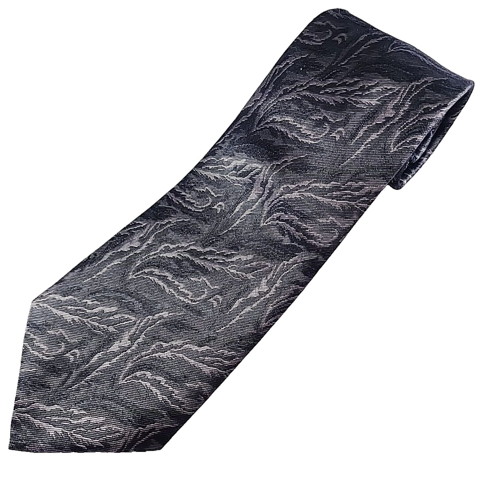 Other Volta Seta Silk Necktie Blue-Grey Floral Pattern - Like New Size ONE SIZE - 1 Thumbnail