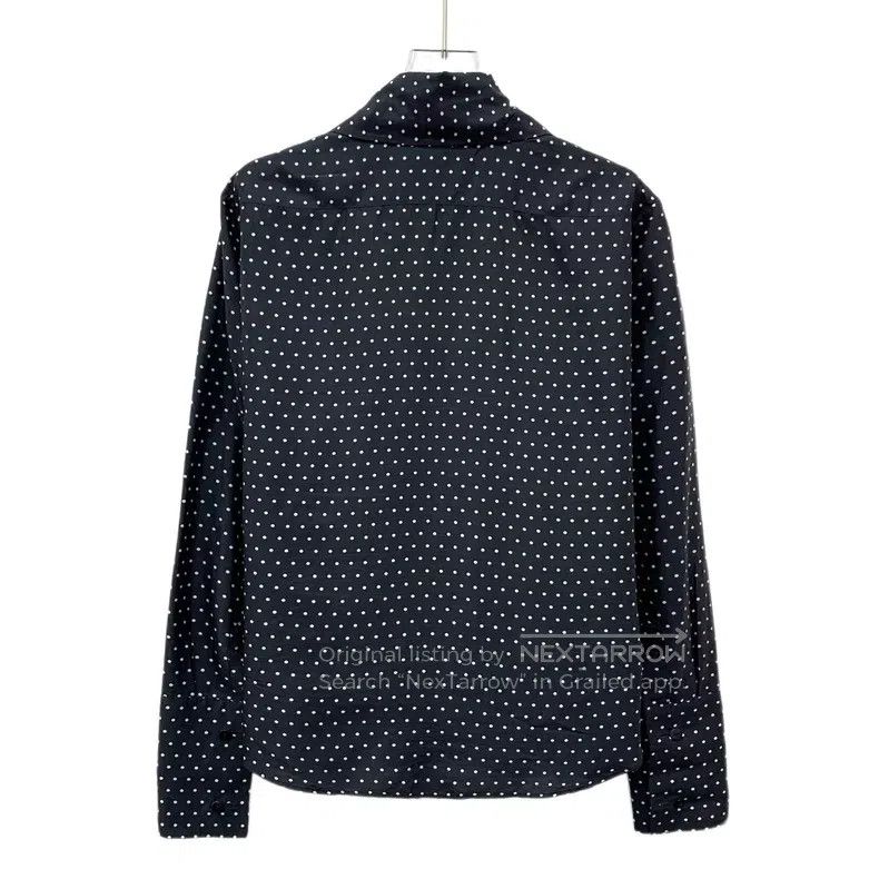 Dior Dior Black polka dot lace design mulberry silk round neck Size XS / US 0-2 / IT 36-38 - 2 Thumbnail