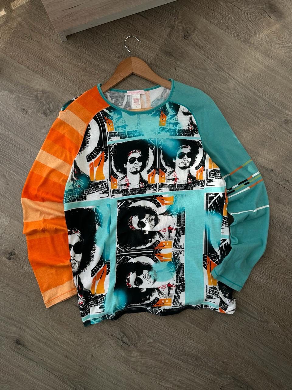 Japanese Brand × Vintage Vintage Custo Barcelona Printed Long Sleeve W’S Size M / US 6-8 / IT 42-44 - 2 Thumbnail