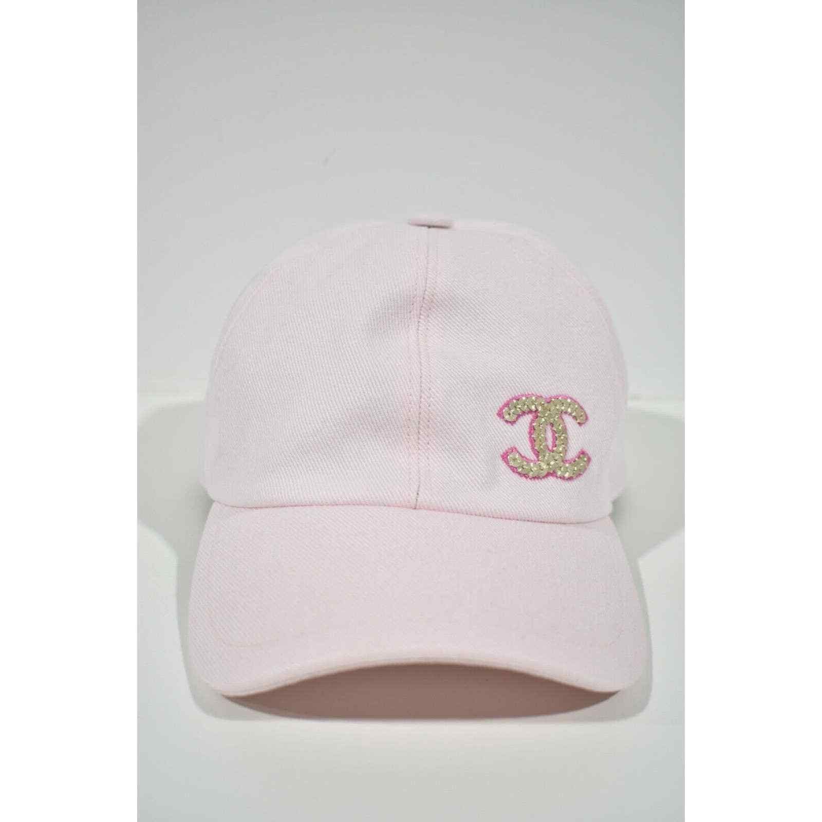 Chanel Chanel 22P Gold Sequin CC Logo Baseball Cap Curved Peak Hat Size ONE SIZE - 5 Thumbnail