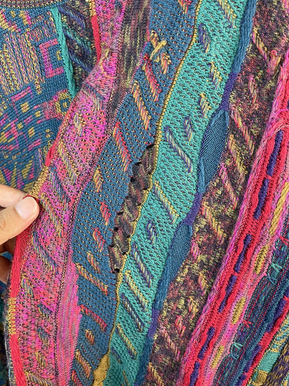 Aran Isles Knitwear × Coogi 90s Corsini Italia Coogi Style Knitwear Size US L / EU 52-54 / 3 - 8 Thumbnail
