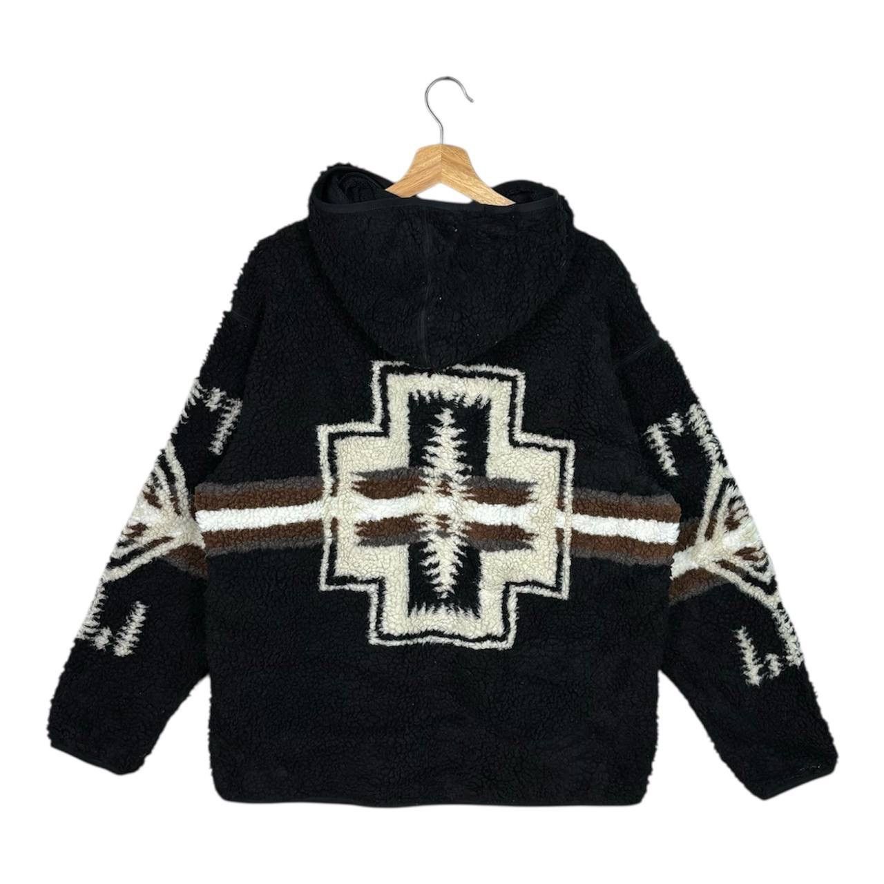 Pendleton PENDLETON Black Boa Sherpa Native Cross Fleece Hoodie Jacket Size US L / EU 52-54 / 3 - 1 Thumbnail