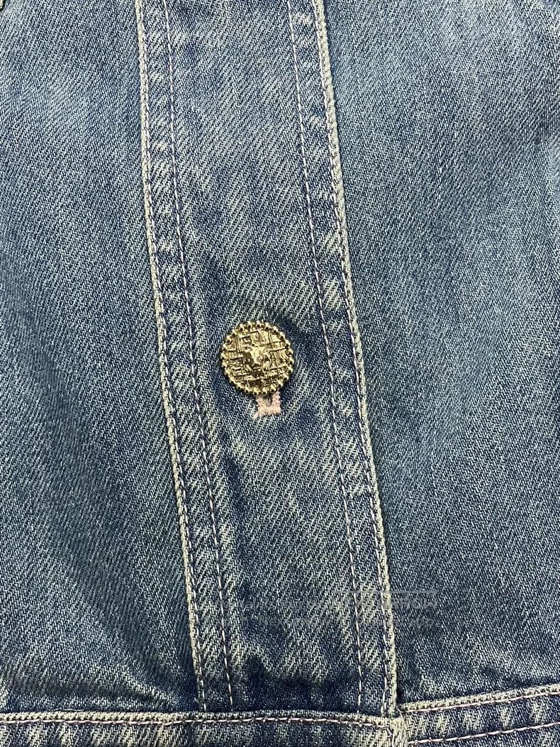 Chanel Chanel 25A tweed rolled-edged denim vest jacket Size XXS / US 00 / IT 34 - 2 Thumbnail