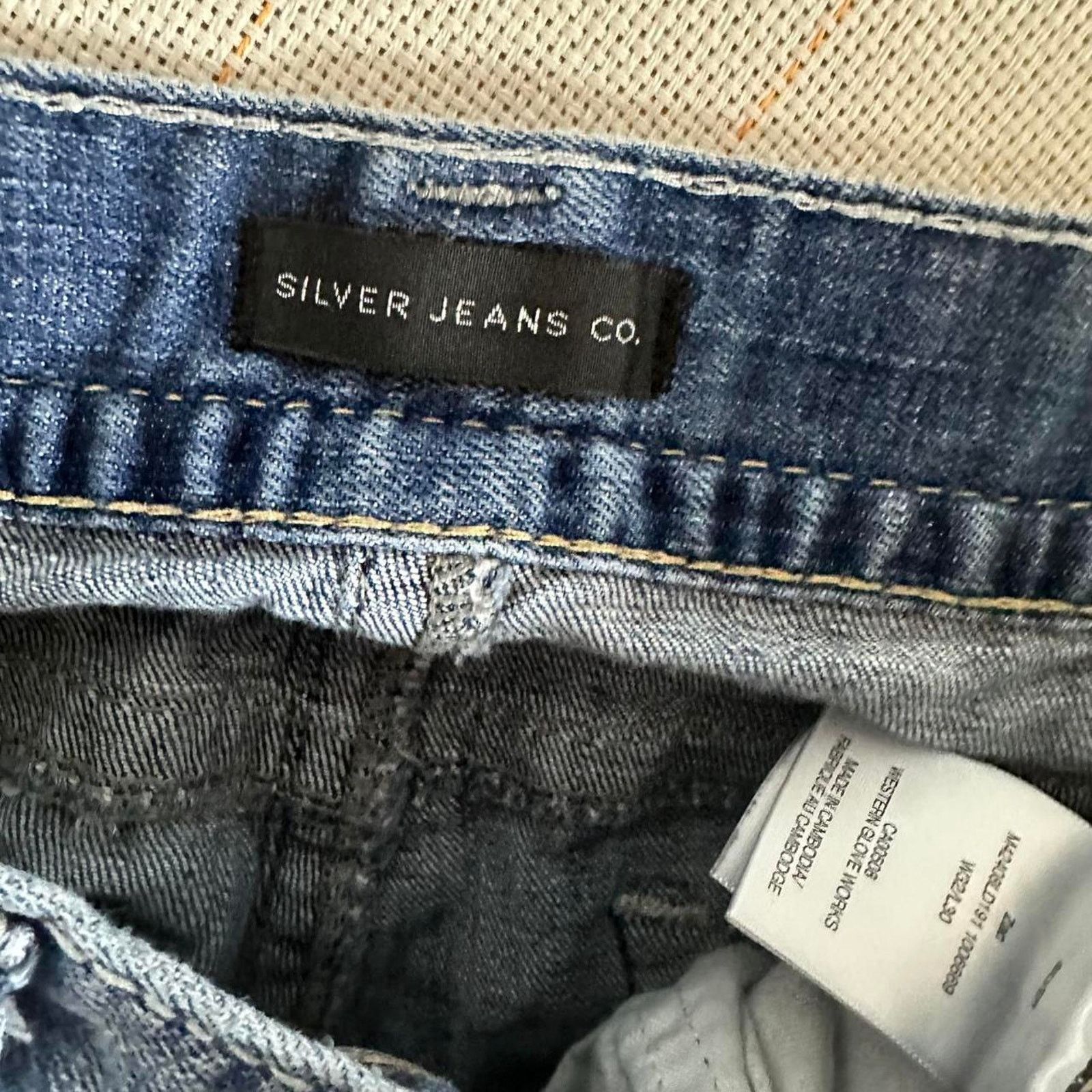 Silver Jeans Co. Silver Jeans Co. Distressed Straight Leg Denim Casual VTG Size US 32 / EU 48 - 5 Thumbnail
