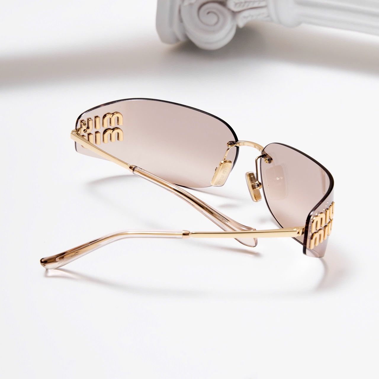 Miu Miu MIU MIU 0MU A51S 5AK20P SUNGLASSES Size ONE SIZE - 7 Thumbnail
