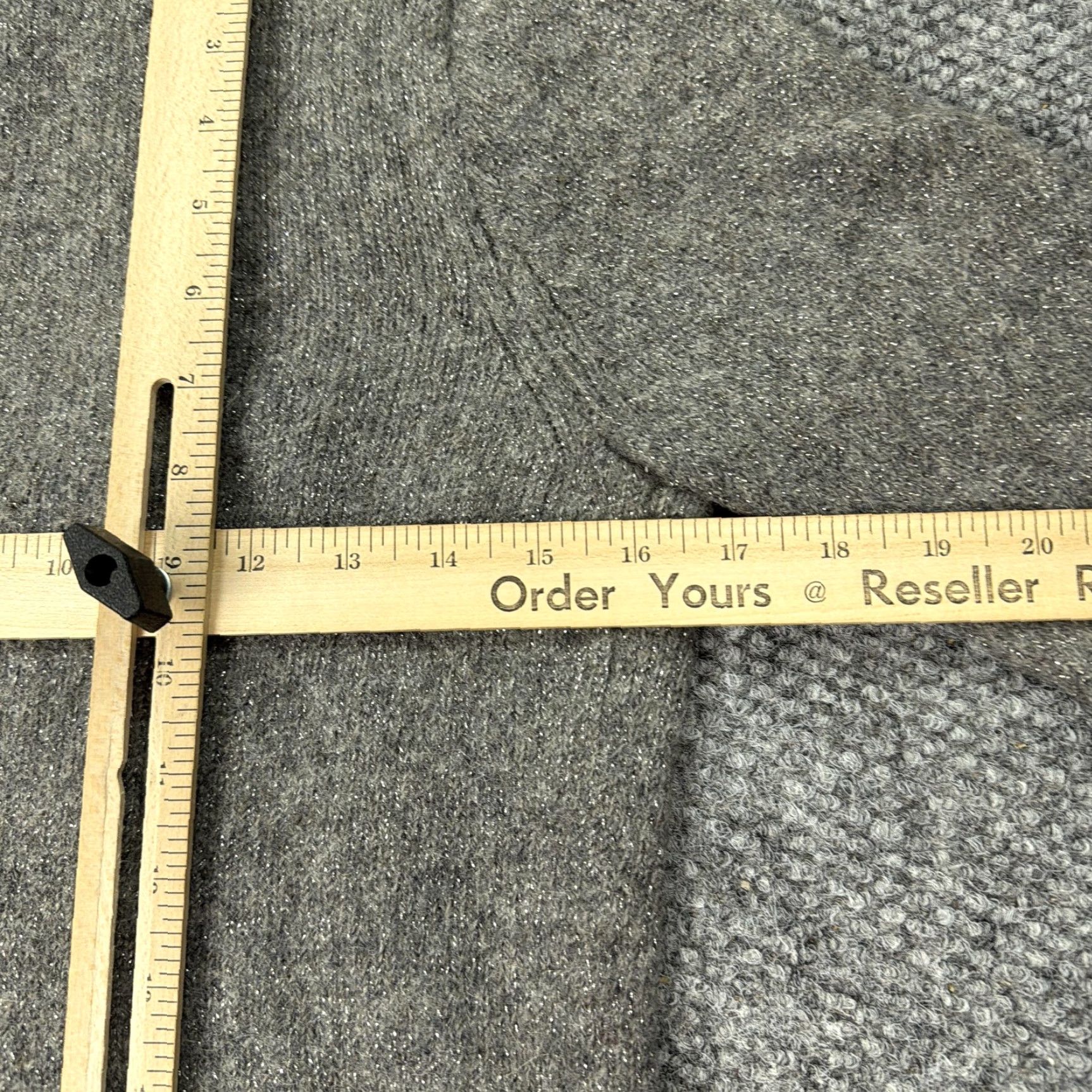 J.Crew J Crew Sweater Womens Large Gray Alpaca Wool V Neck Metallic Knit Pullover Size L / US 10 / IT 46 - 6 Thumbnail