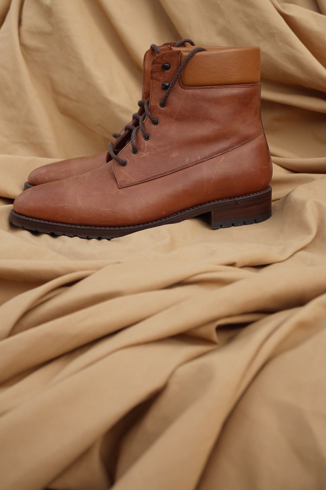 Other LAMBSKIN SHOEPASSION BOOTS VEG TANNED OILY LEATHER Size US 8.5 / EU 41-42 - 4 Thumbnail