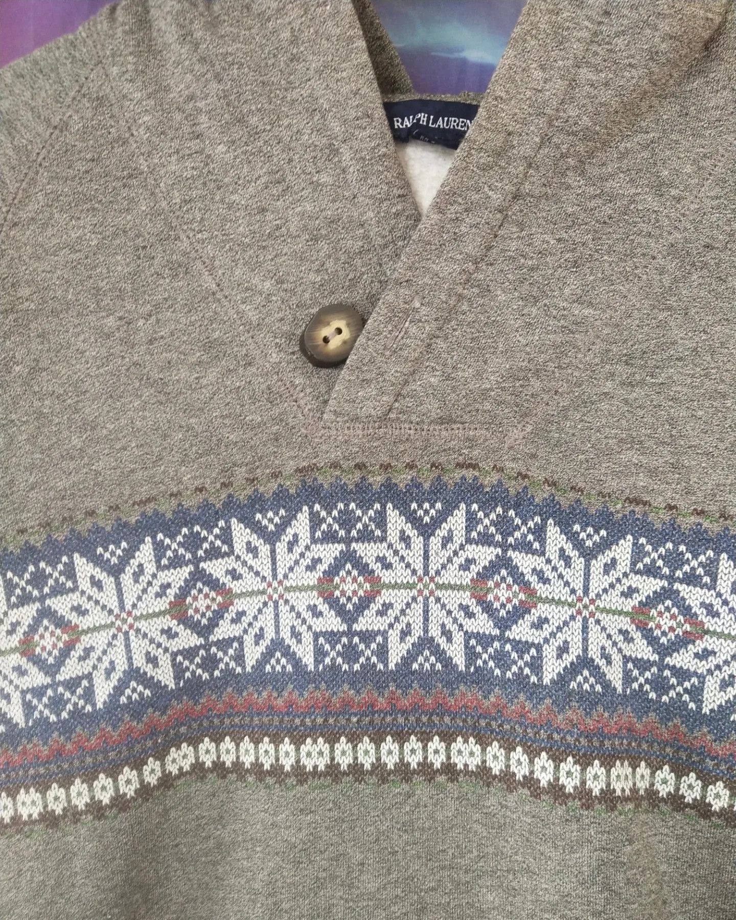 Ralph Lauren Ralph Lauren Fair Isle Hooded Sweatshirt Nordic Pattern Size XS / US 0-2 / IT 36-38 - 2 Thumbnail
