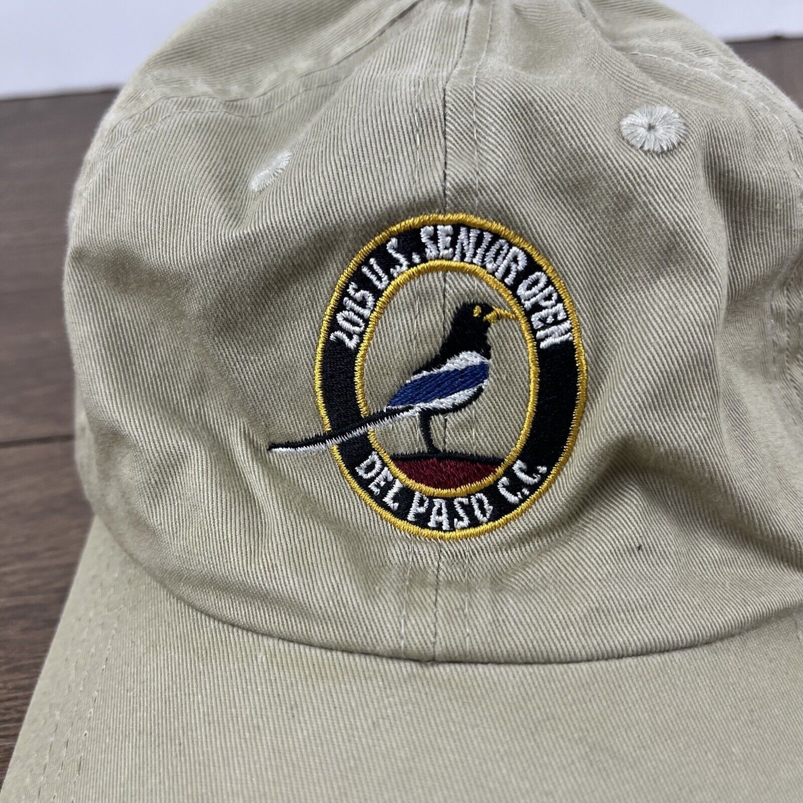Other 2015 US Senior Open Hat Del Paso CC Adjustable Hat Tan Hat A Size ONE SIZE - 7 Thumbnail
