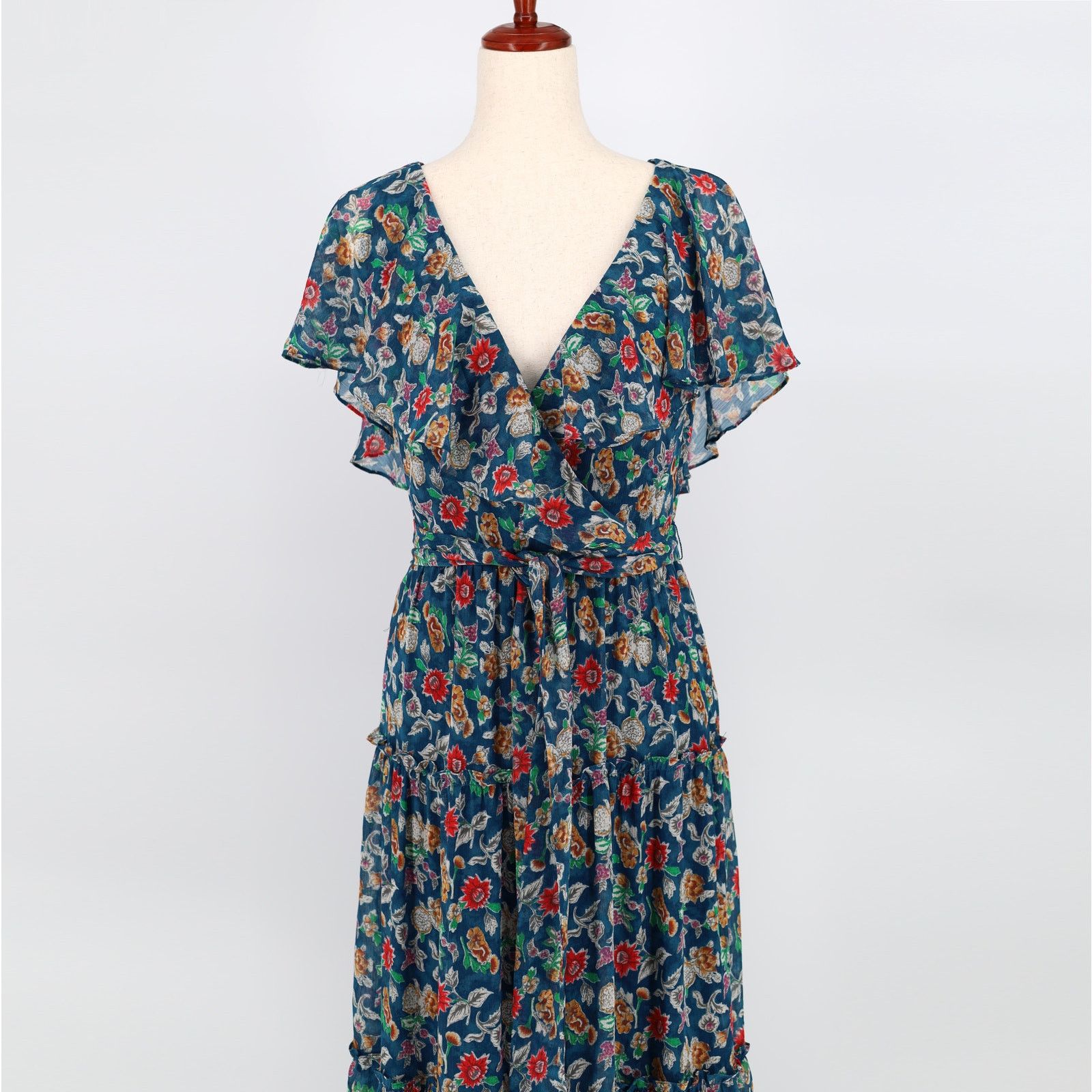 Ralph Lauren Lauren Ralph Lauren Women Floral Tiered Maxi Dress Size 2 Size XS / US 0-2 / IT 36-38 - 3 Thumbnail